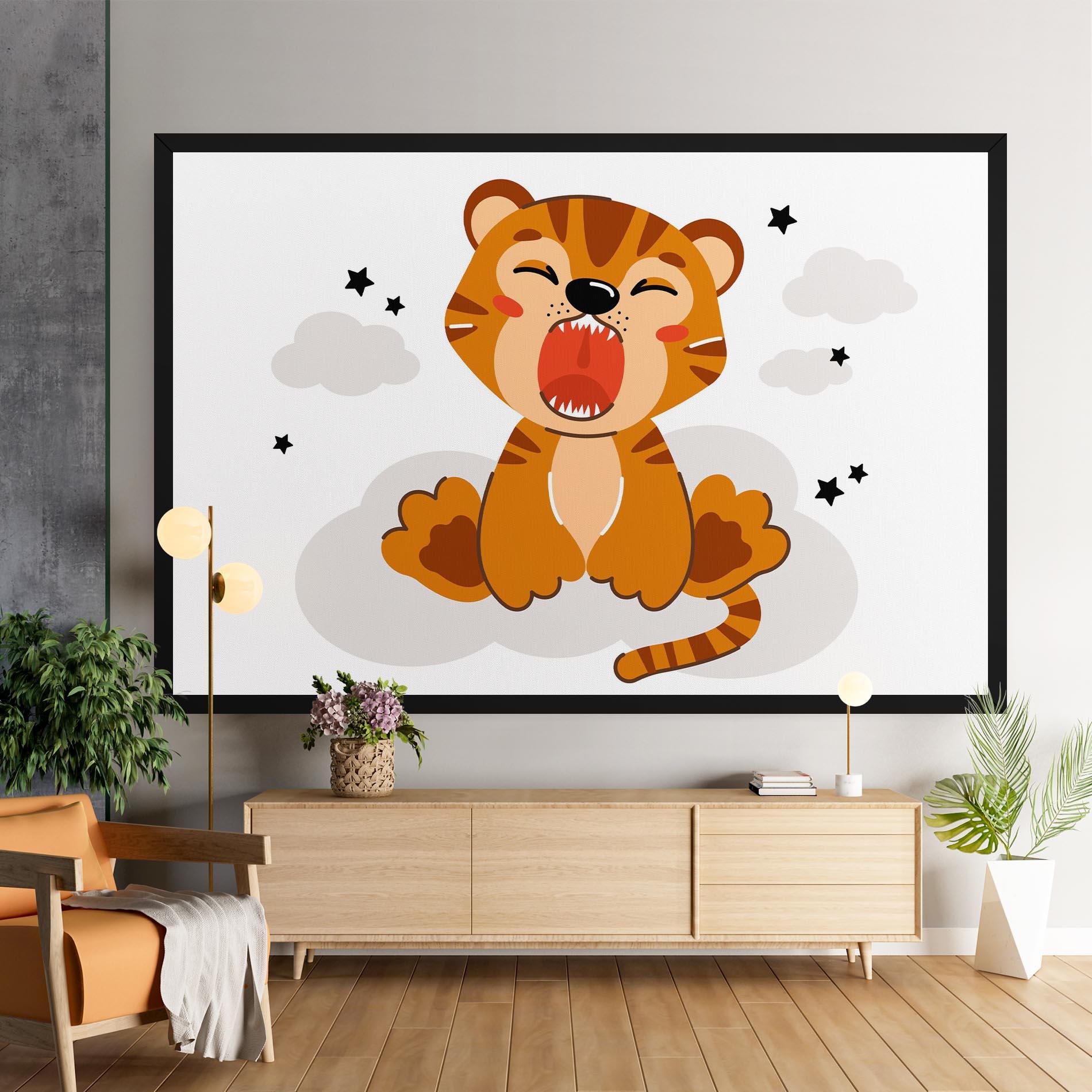 Tablou Canvas Cute Sleepy Tiger mockup 9