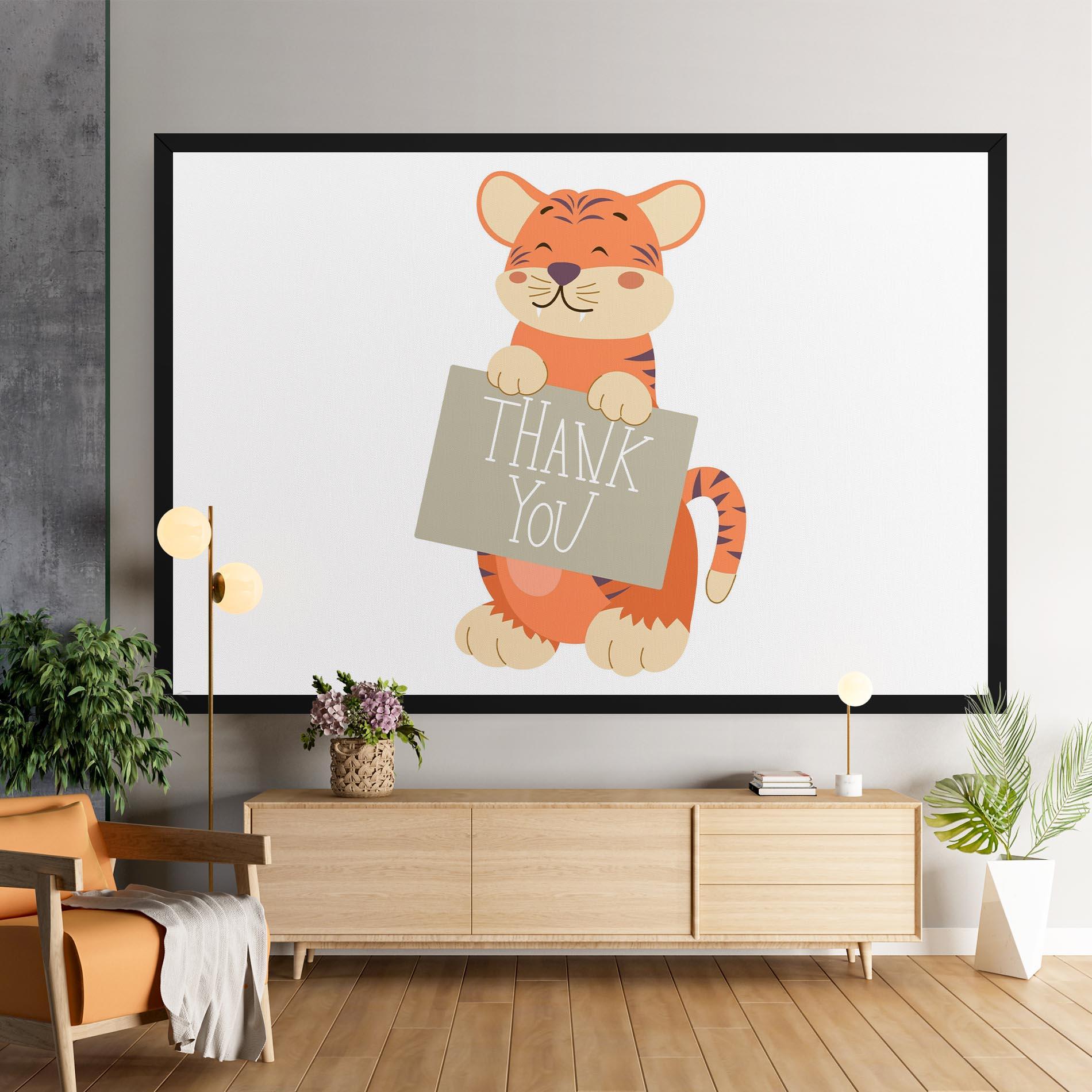 Tablou Canvas Tiger Thank U mockup 9
