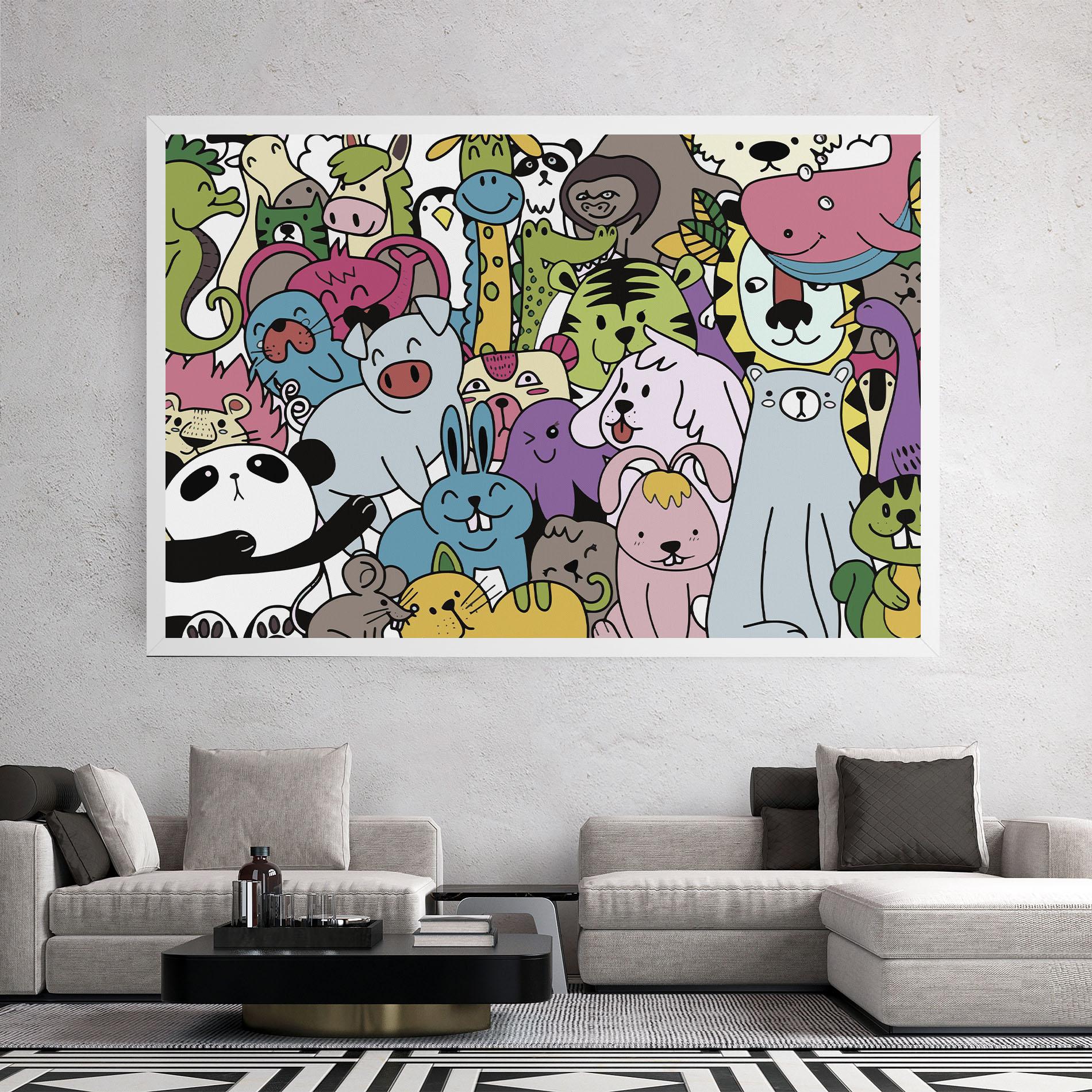 Tablou Canvas Animals Cartoon mockup 2