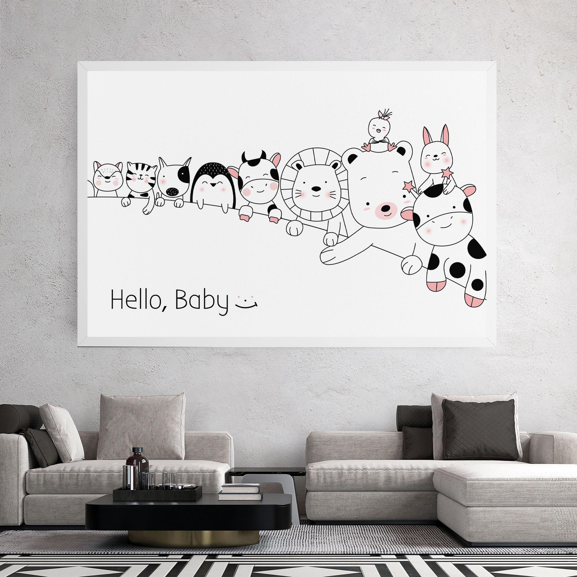 Tablou Canvas Hello Baby mockup 2