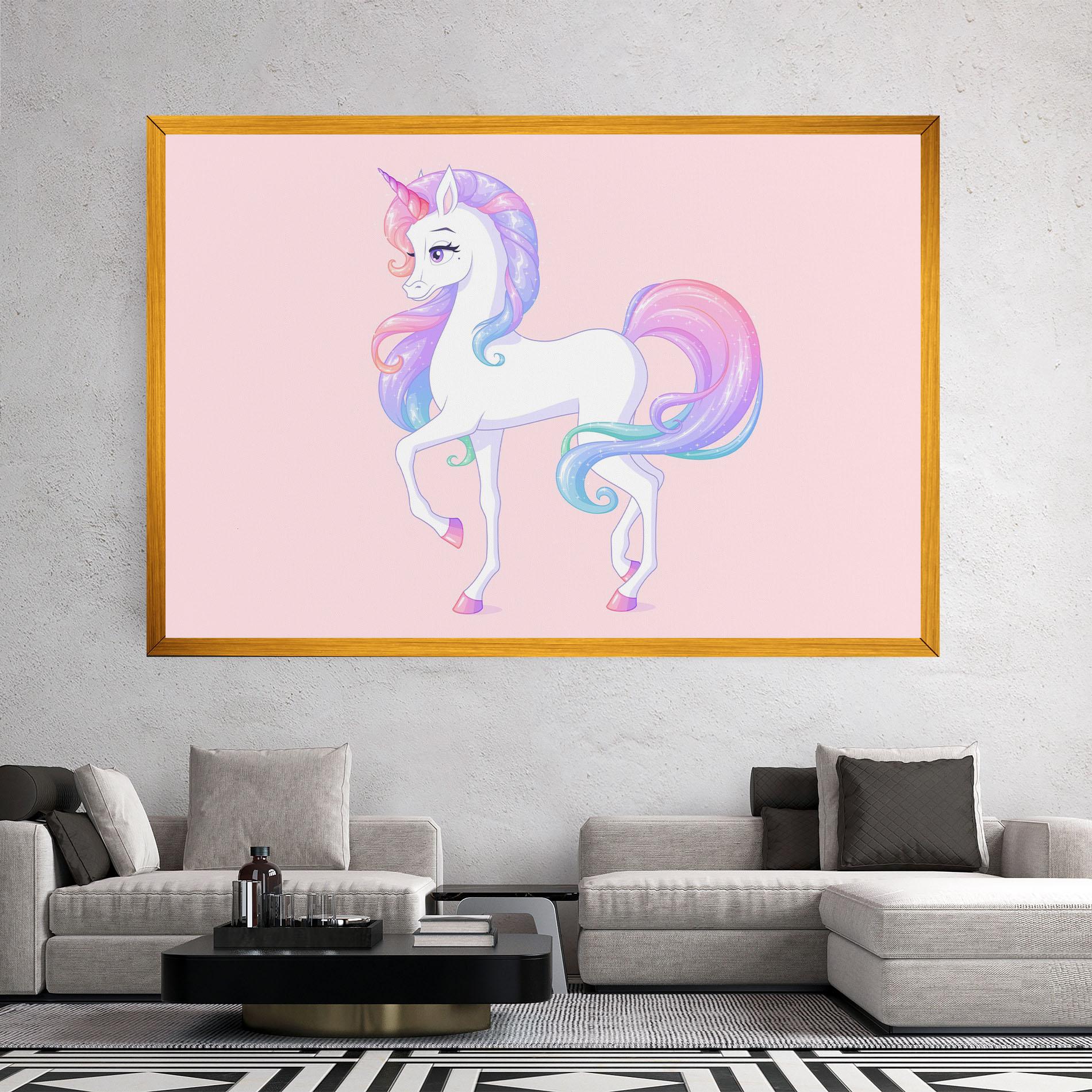 Tablou Canvas Beautiful Unicorn mockup 2