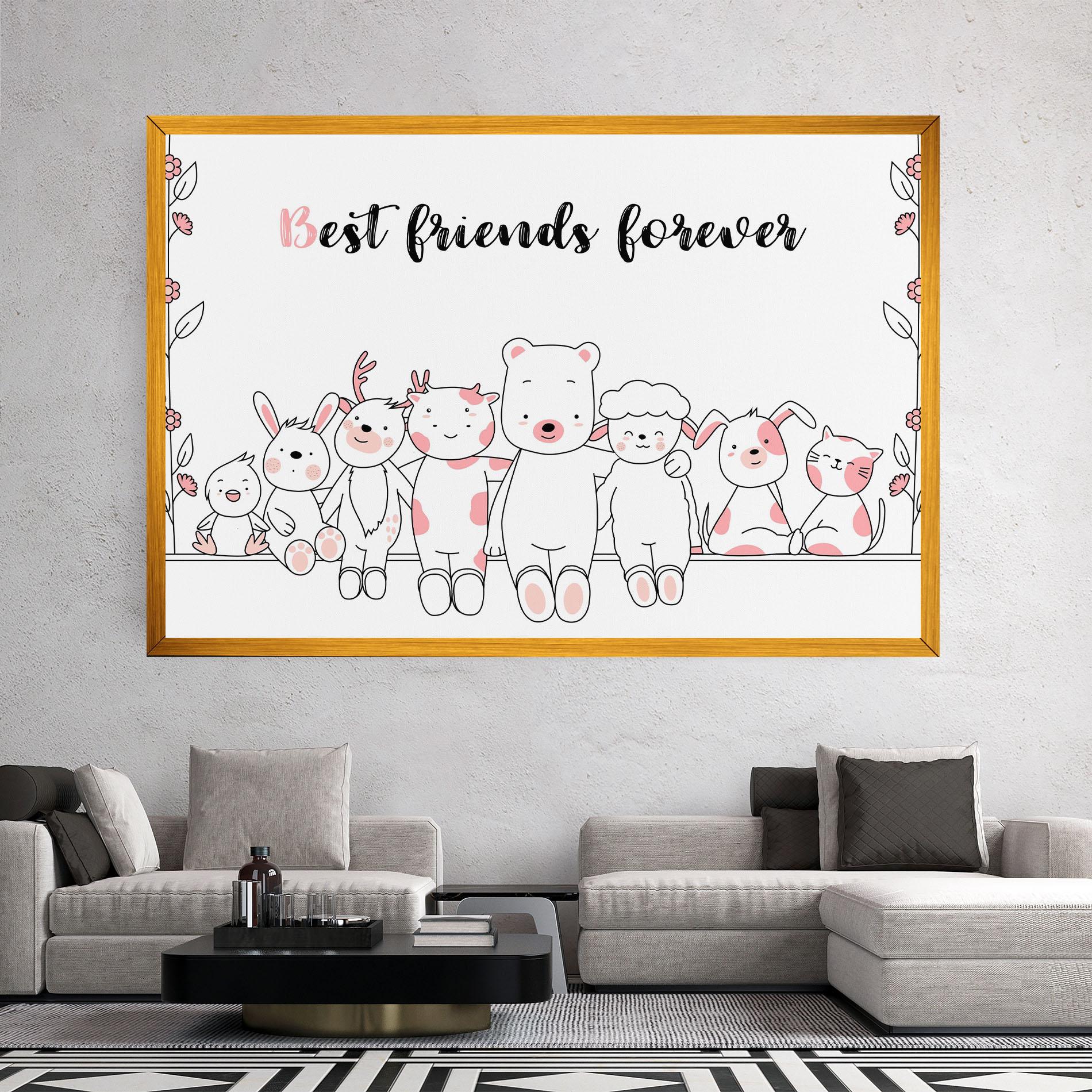 Tablou Canvas Friends Forever mockup 2