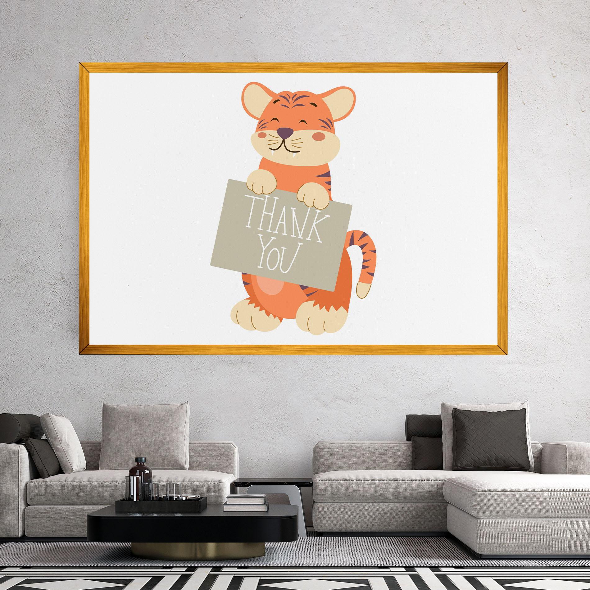 Tablou Canvas Tiger Thank U mockup 2
