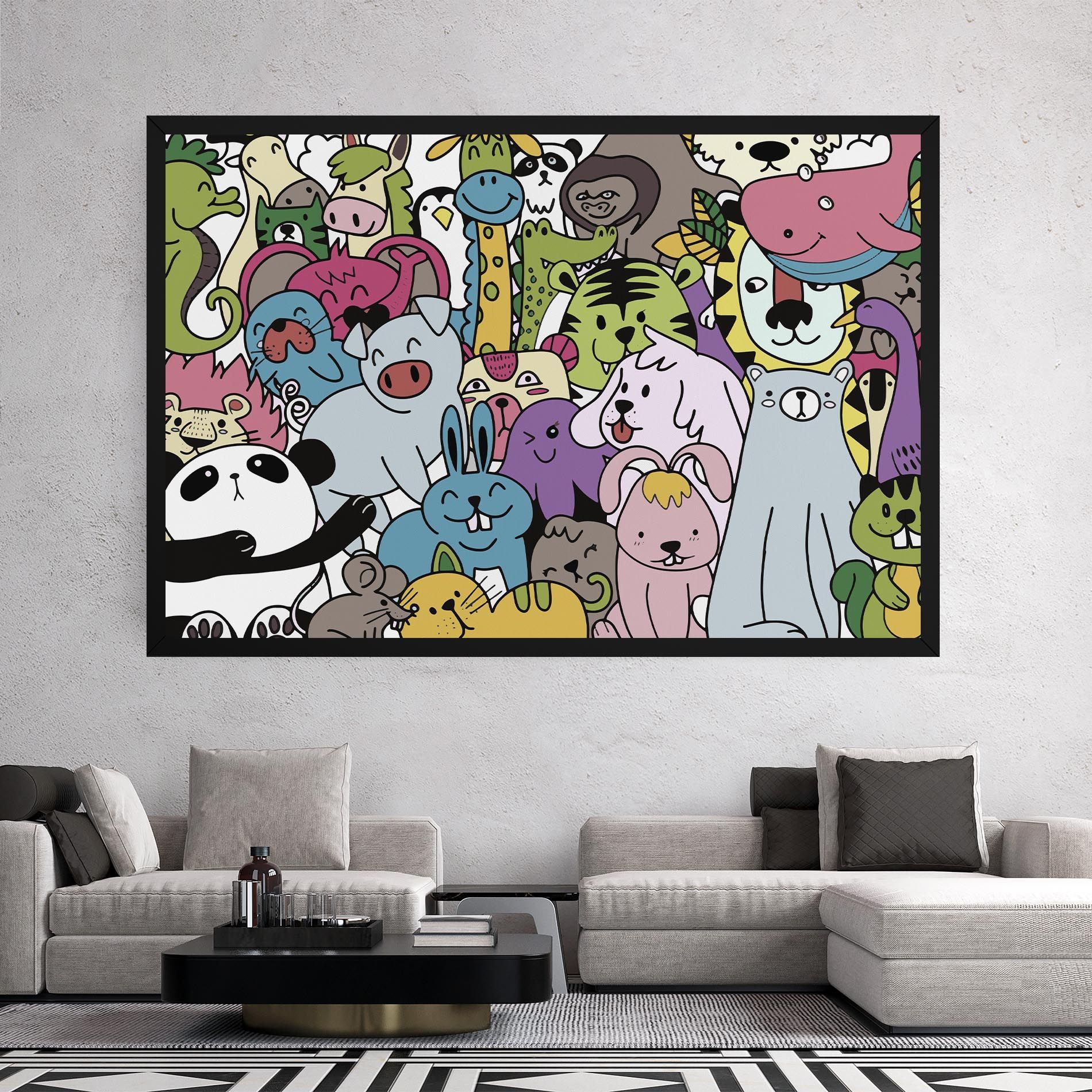 Animals Cartoon mockup 2