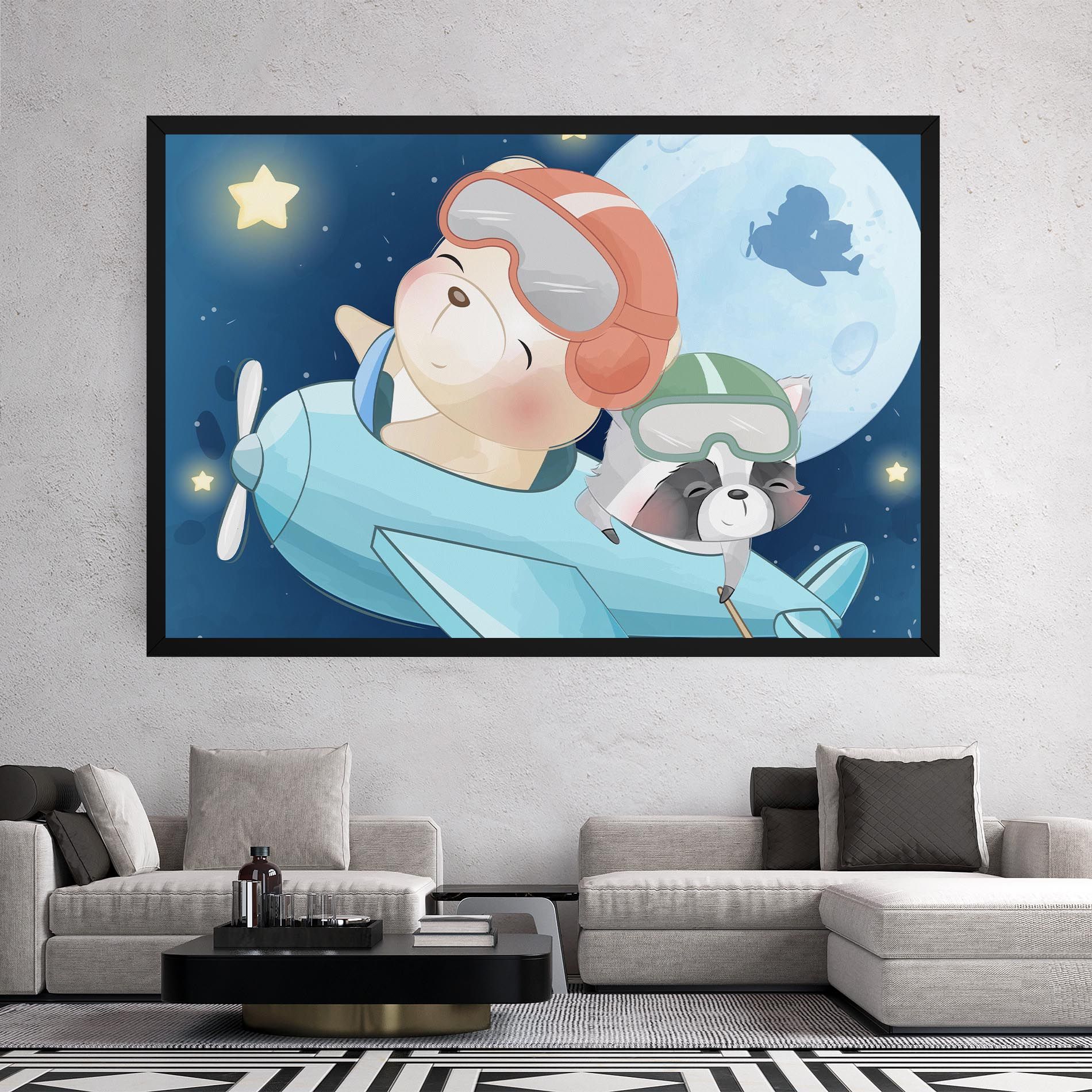 Bear Flying Star mockup 2