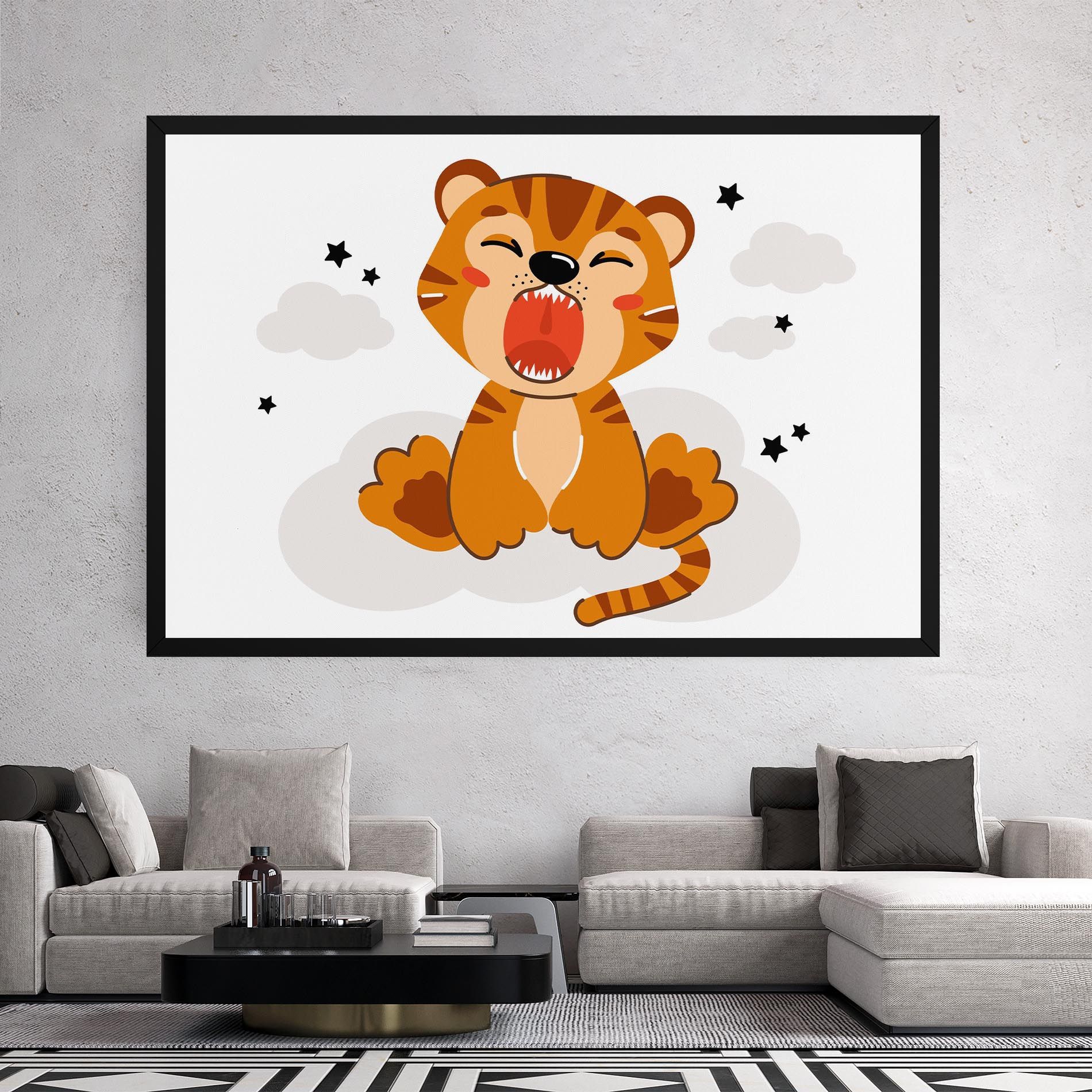 Cute Sleepy Tiger mockup 2