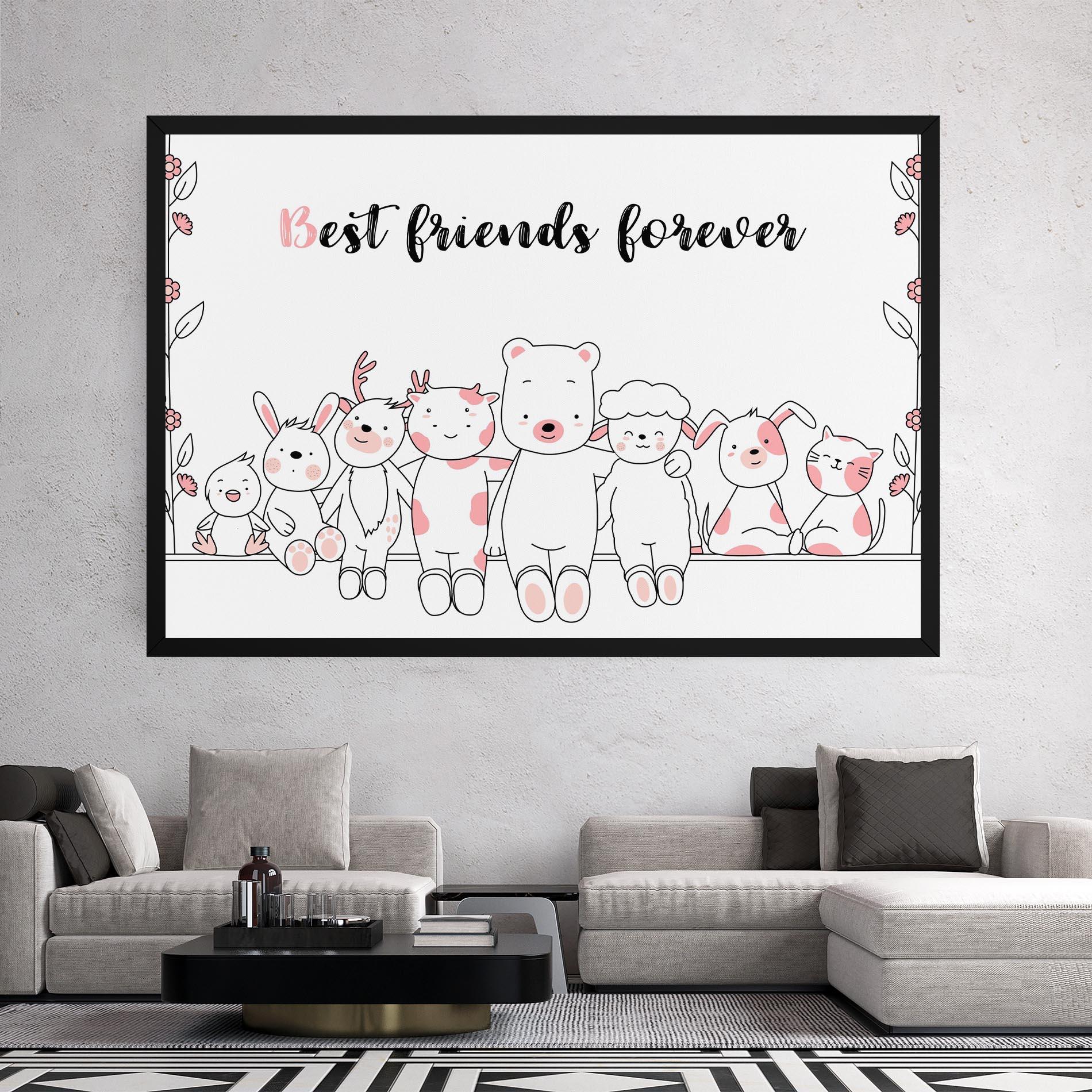Tablou Canvas Friends Forever mockup 2
