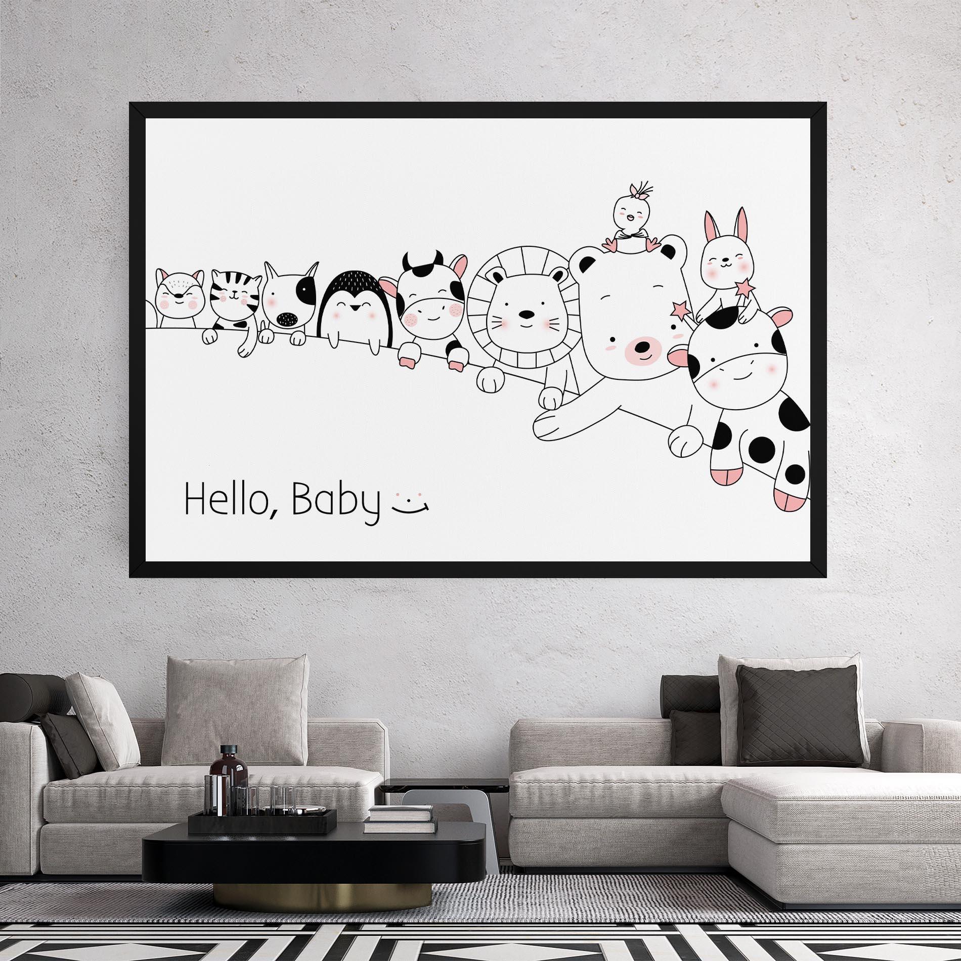 Tablou Canvas Hello Baby mockup 2