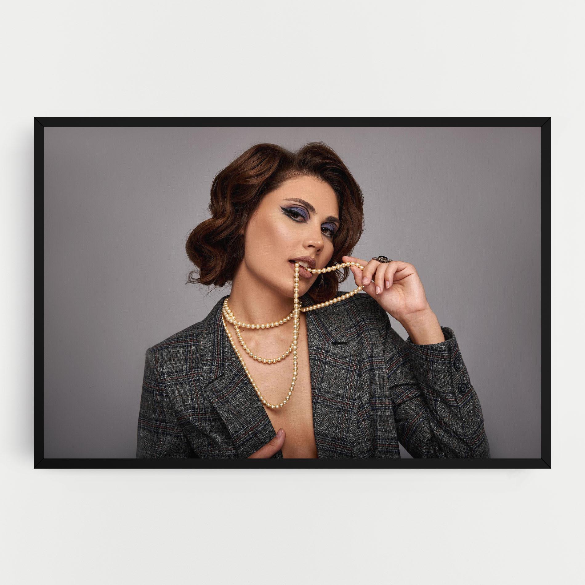 Tablou Canvas Gold Pearls mockup 0