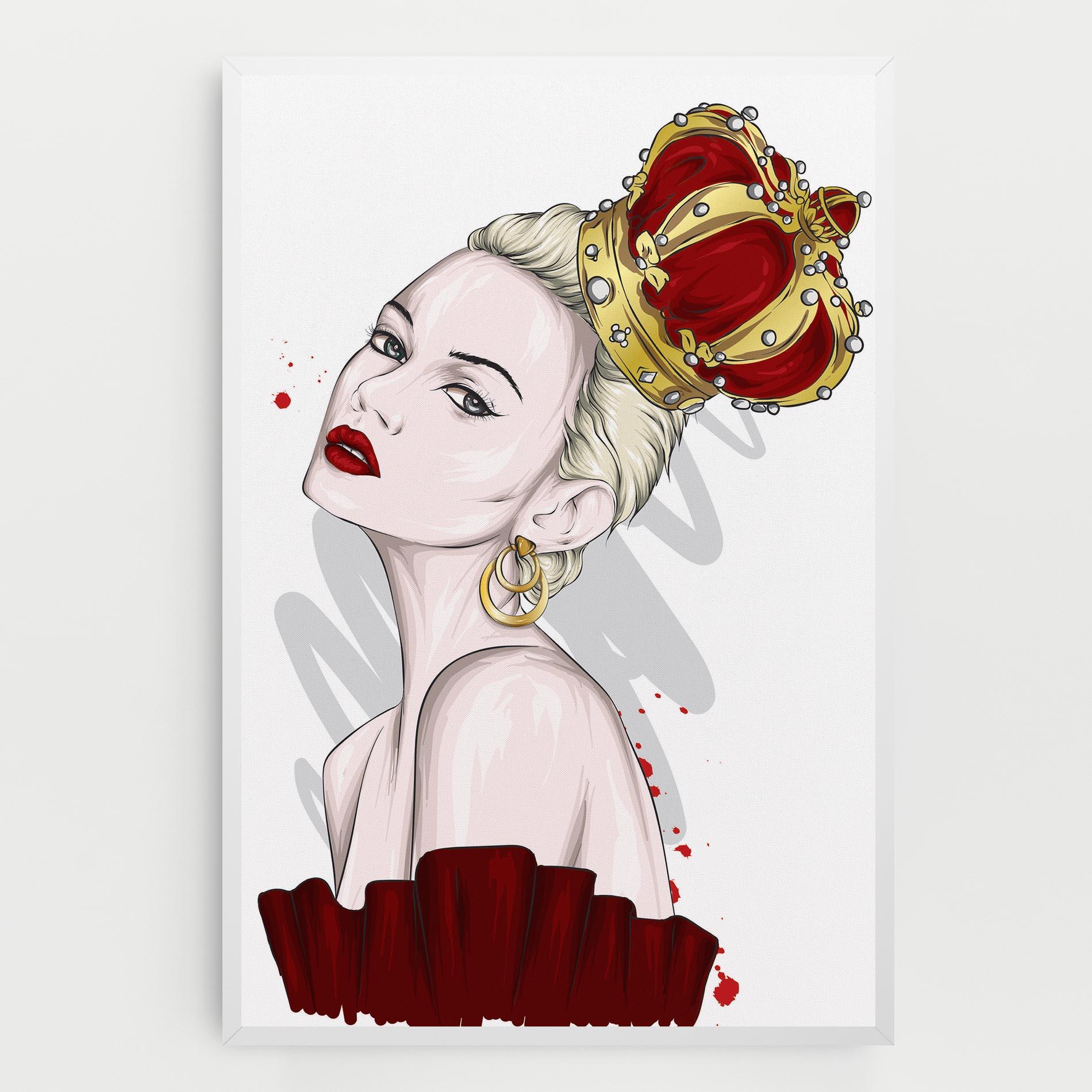 Tablou Canvas Big Red Crown mockup 0