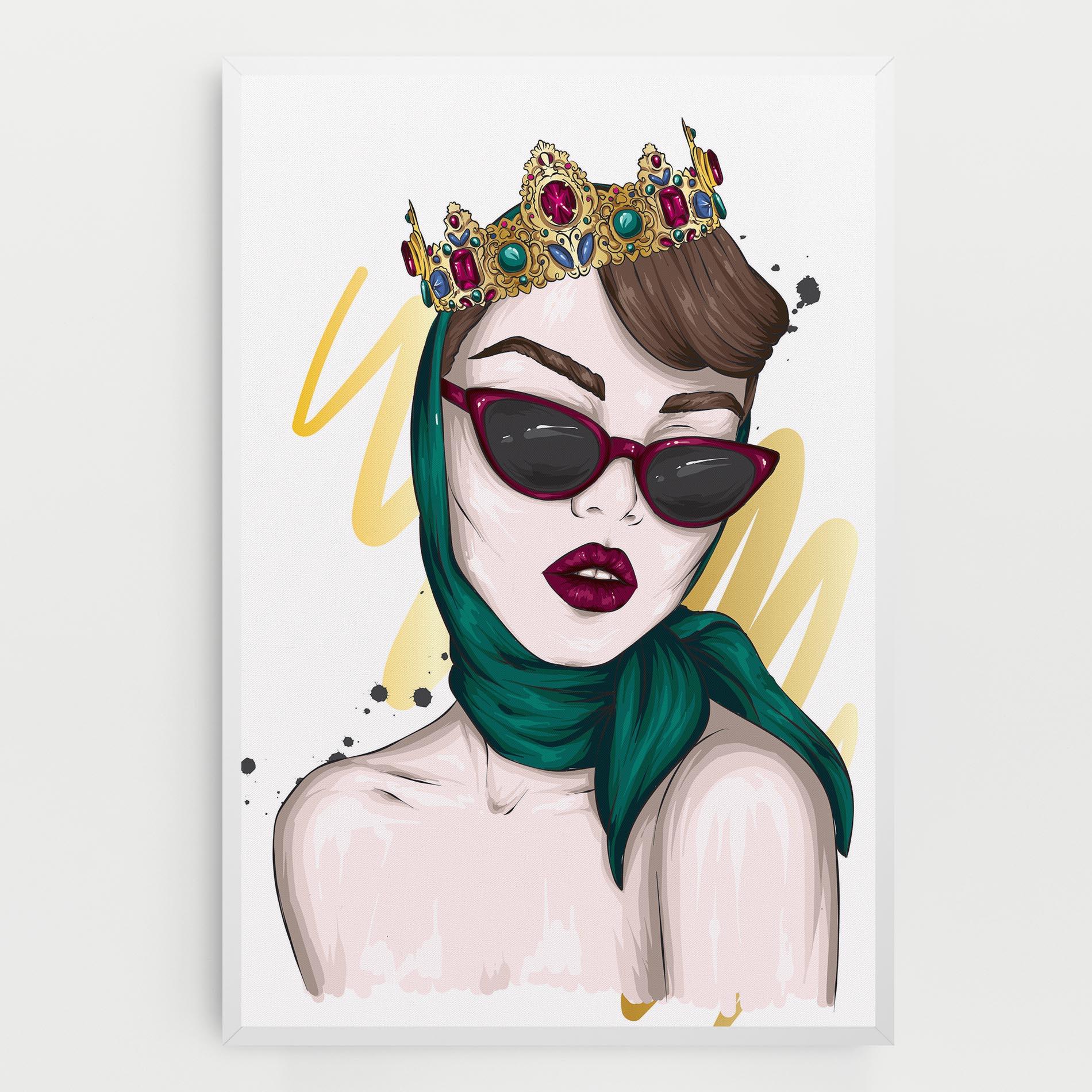 Tablou Canvas Diva Crown mockup 0