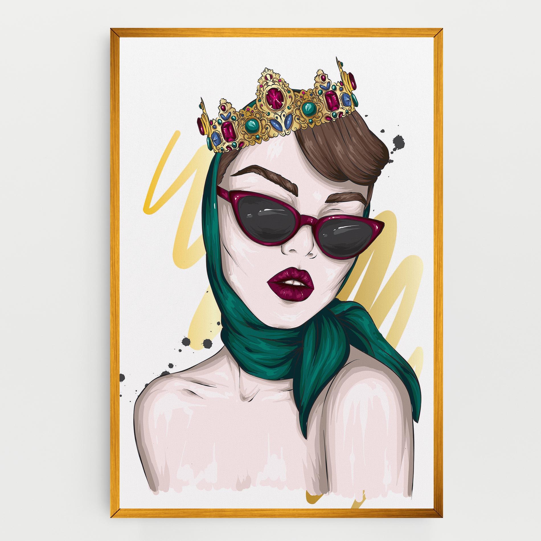 Tablou Canvas Diva Crown mockup 0