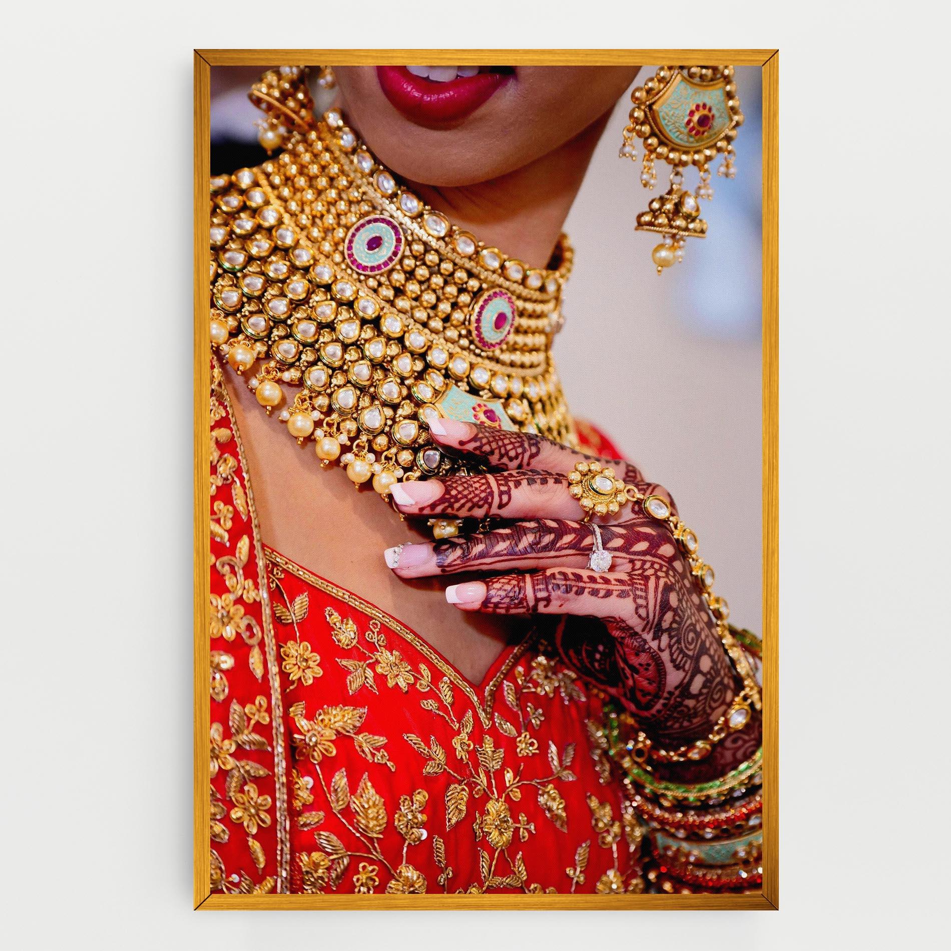 Tablou Canvas Gold Beautiful Jewelry mockup 0