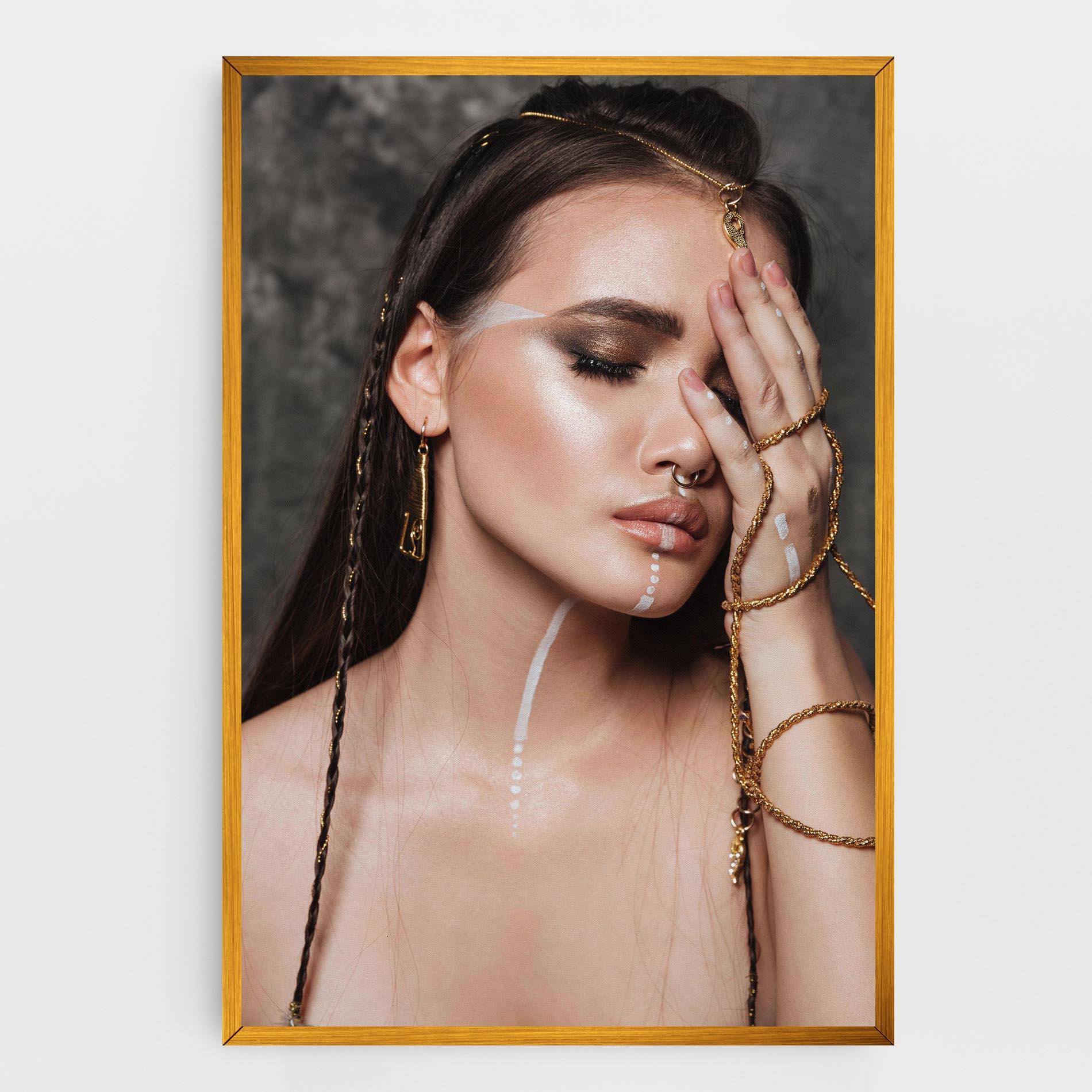 Tablou Canvas Gold Hand Accessory mockup 0