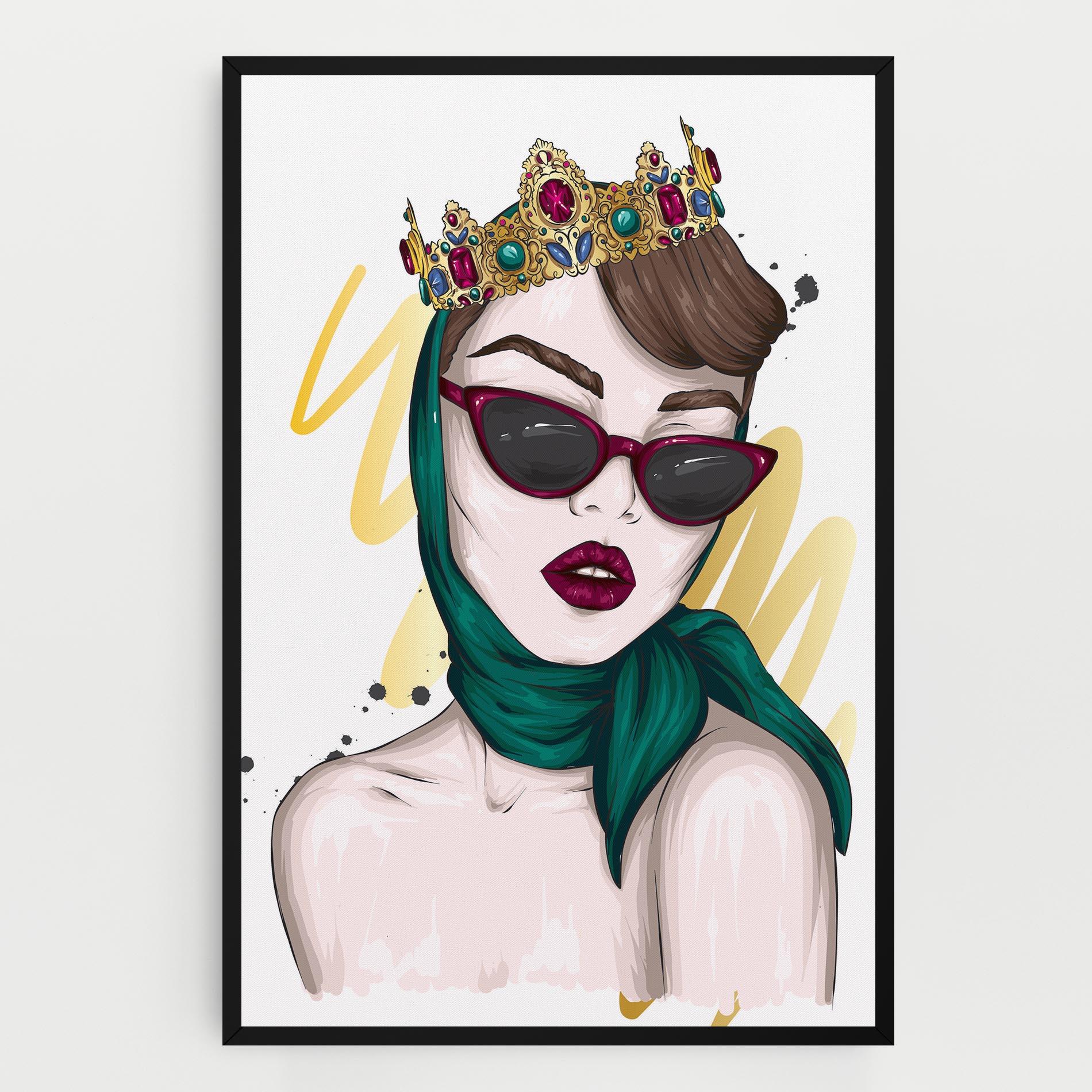 Tablou Canvas Diva Crown mockup 0