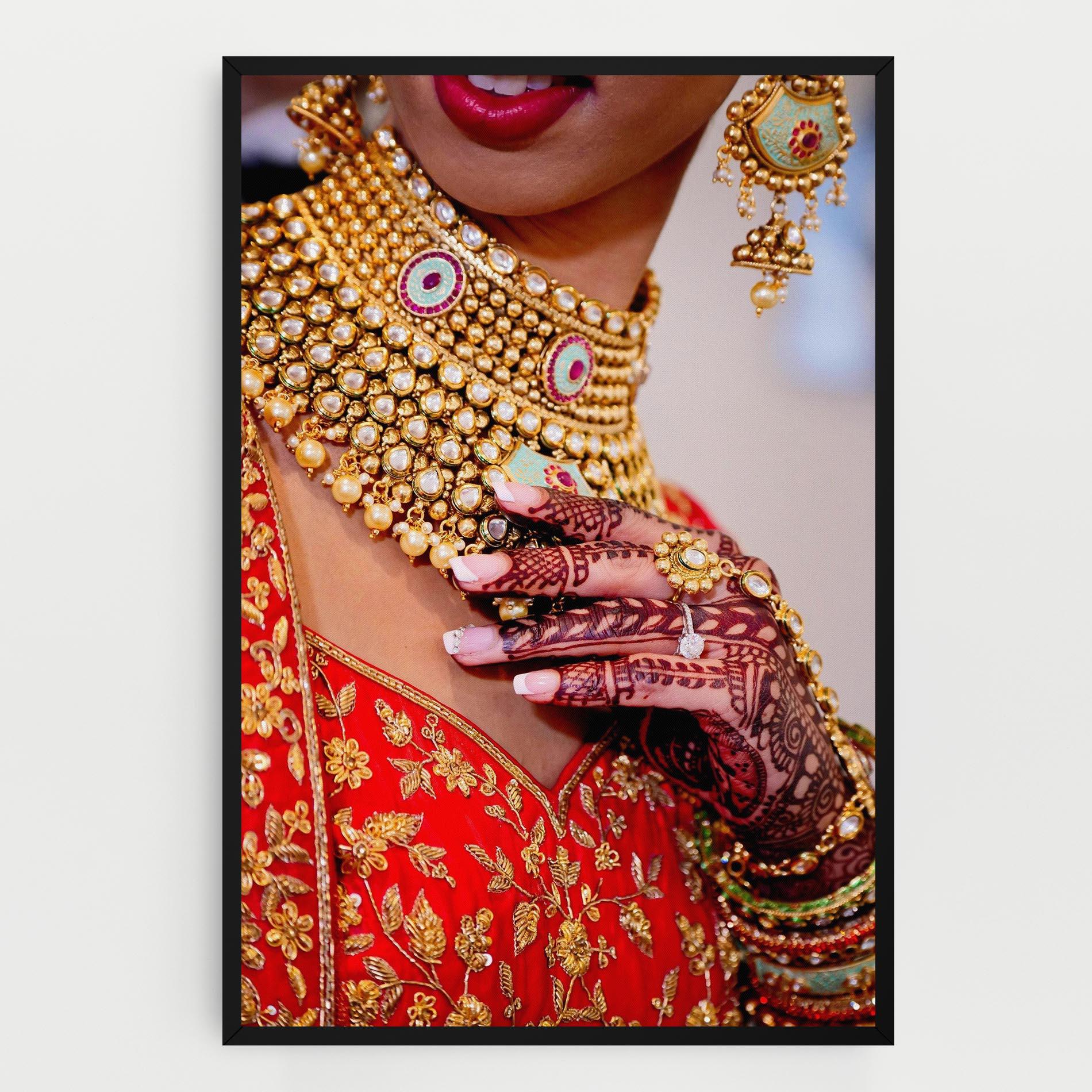 Tablou Canvas Gold Beautiful Jewelry mockup 0