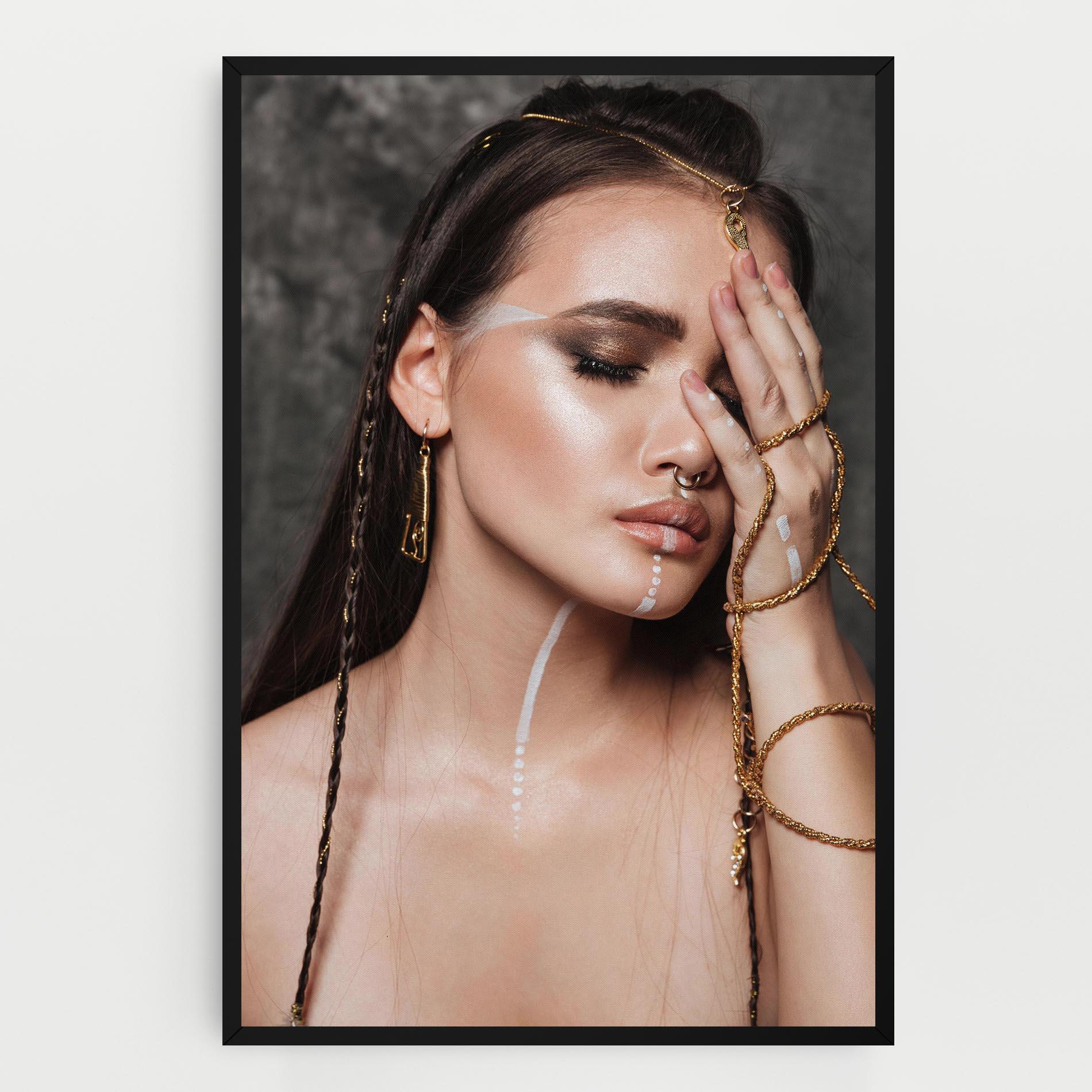 Tablou Canvas Gold Hand Accessory mockup 0