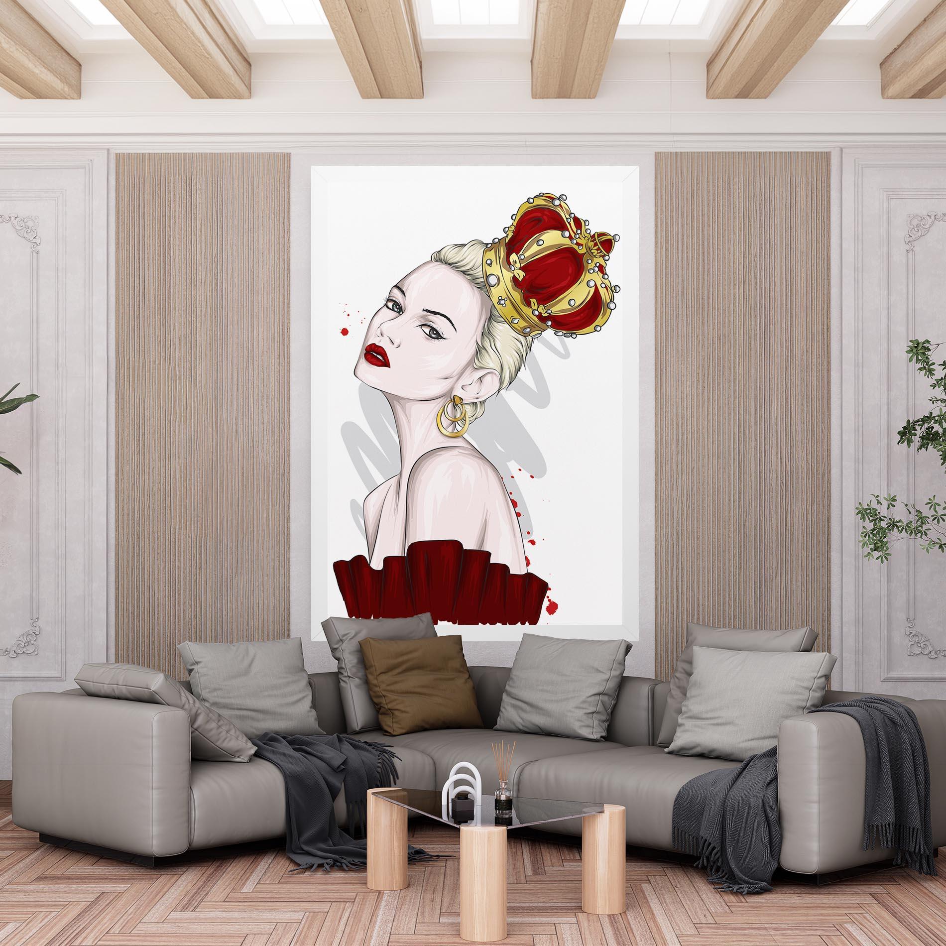 Tablou Canvas Big Red Crown mockup 6
