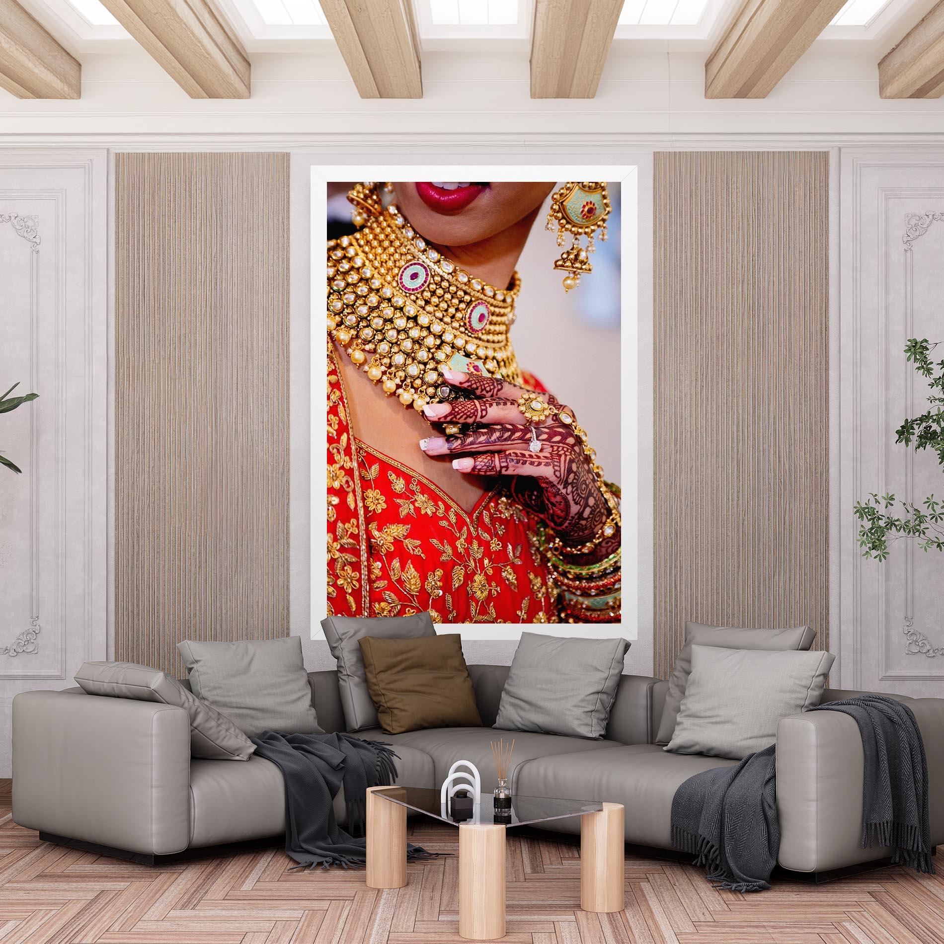 Tablou Canvas Gold Beautiful Jewelry mockup 6