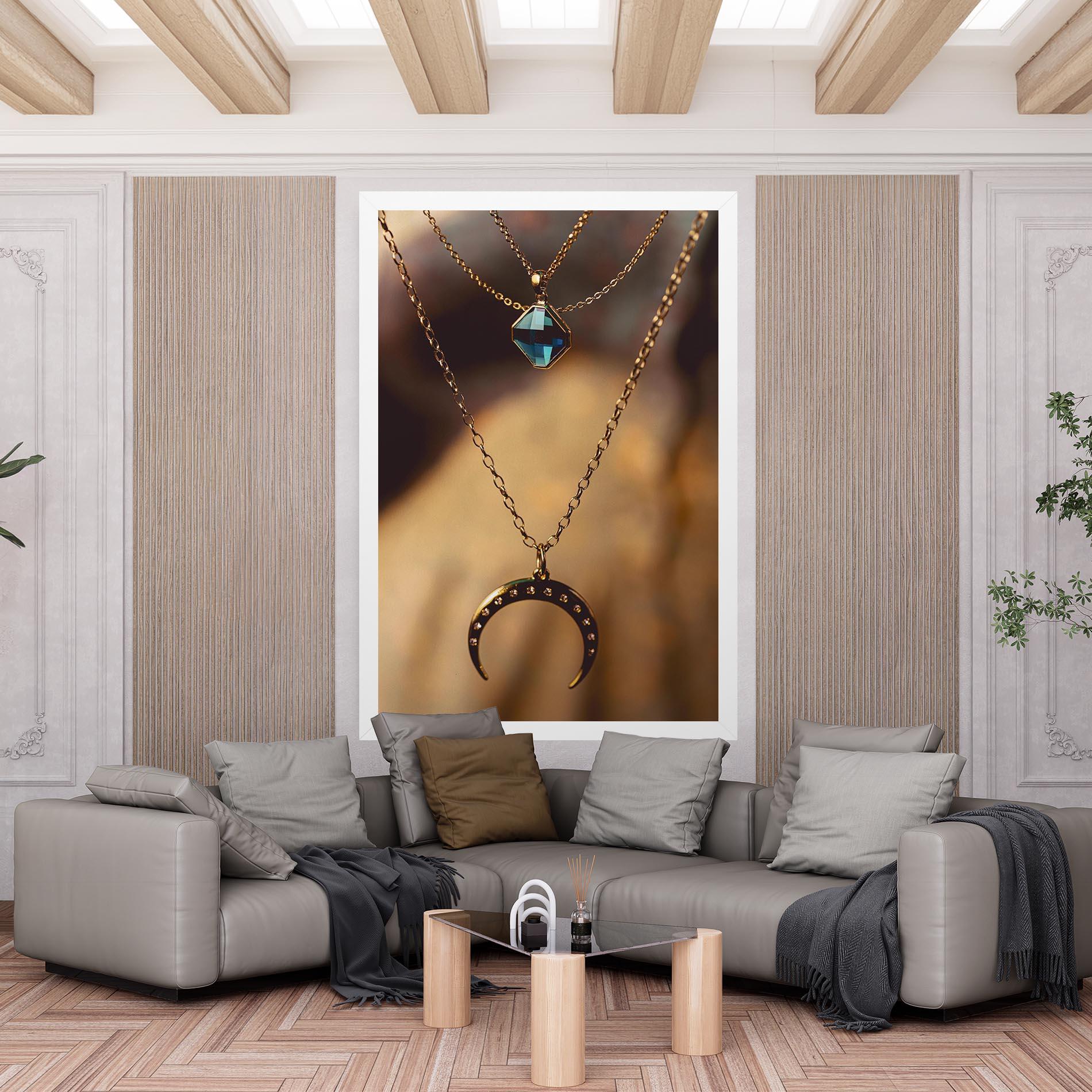 Tablou Canvas Moon Blue Necklace mockup 6