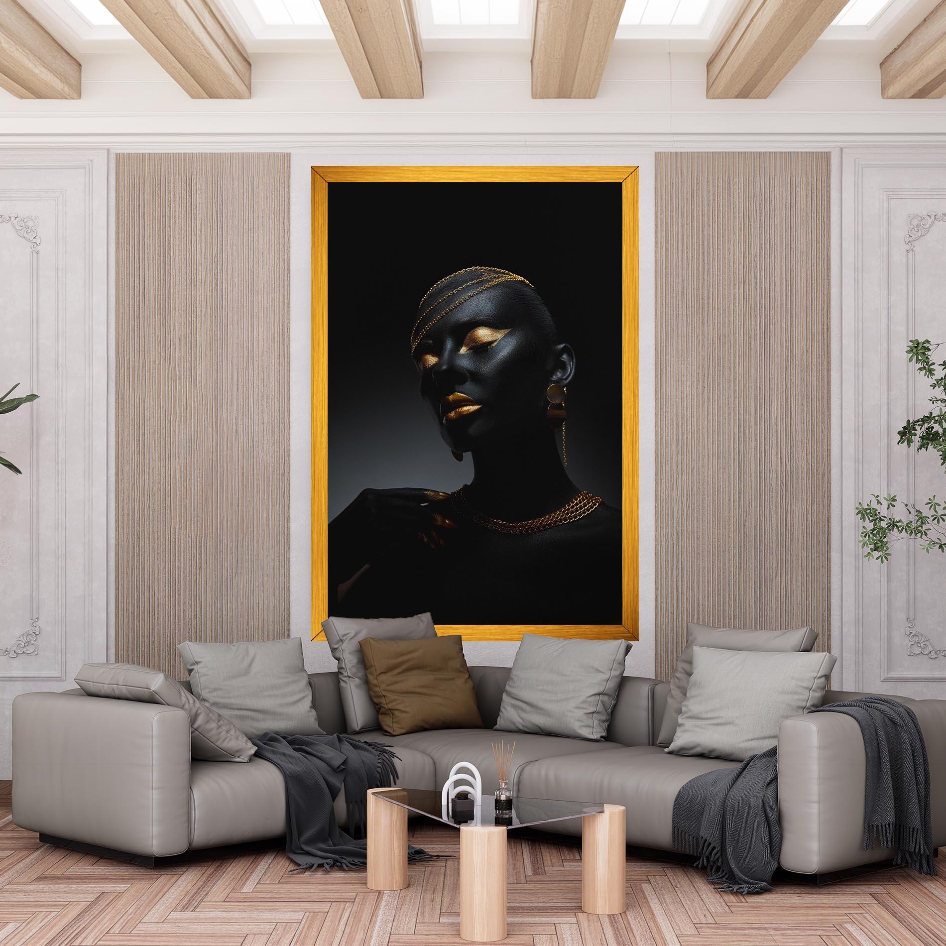 Tablou Canvas Beauty Gold mockup 6