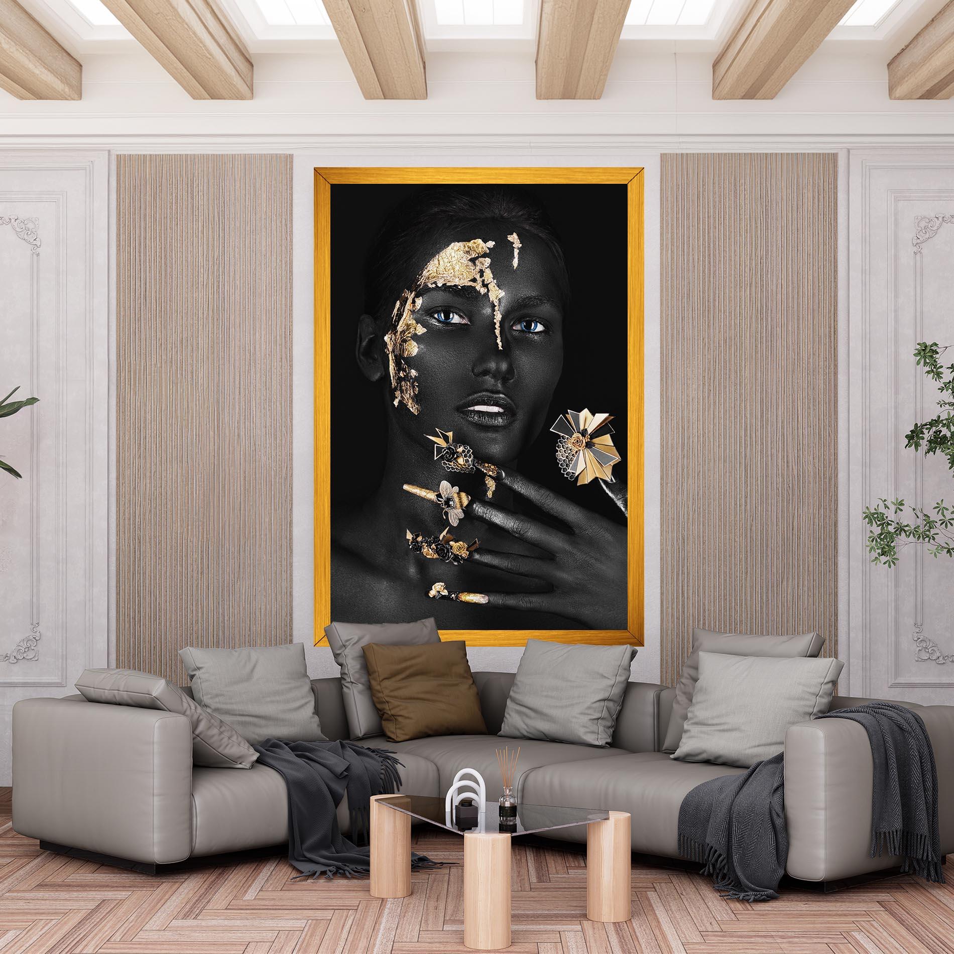 Tablou Canvas Black Art Makeup mockup 6