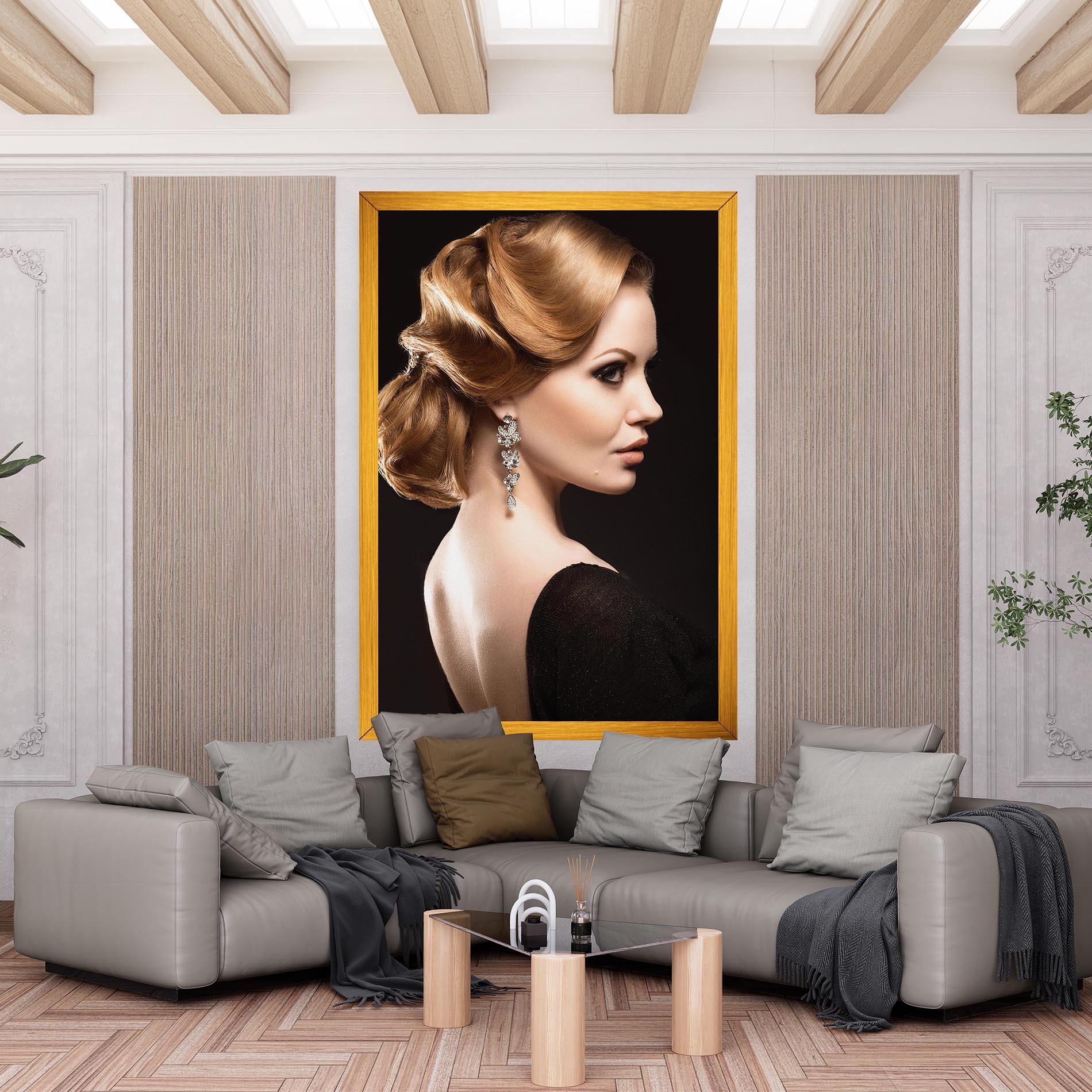 Tablou Canvas Elegant Earrings mockup 6