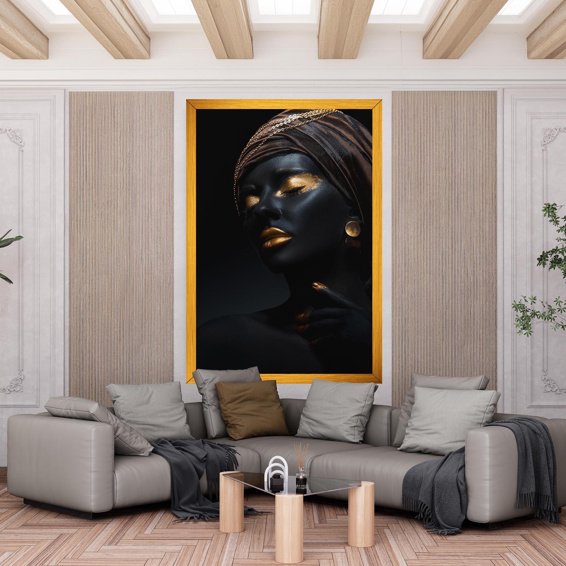 Tablou Canvas Gold Accessory And Makeup mockup 6