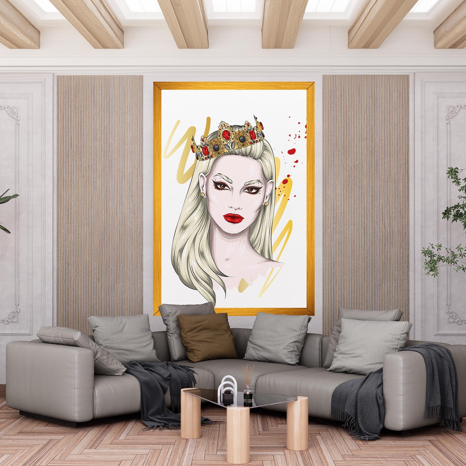 Tablou Canvas Gold Crown Woman mockup 6