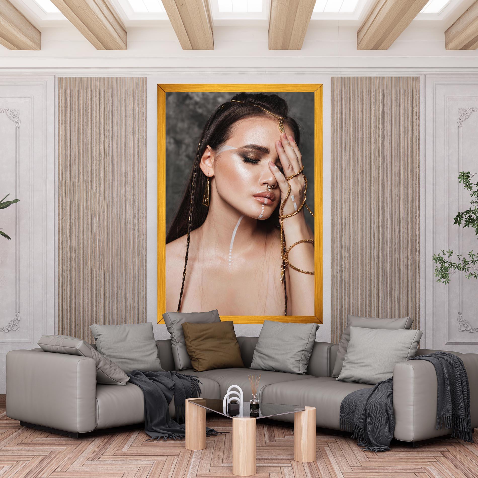 Tablou Canvas Gold Hand Accessory mockup 6