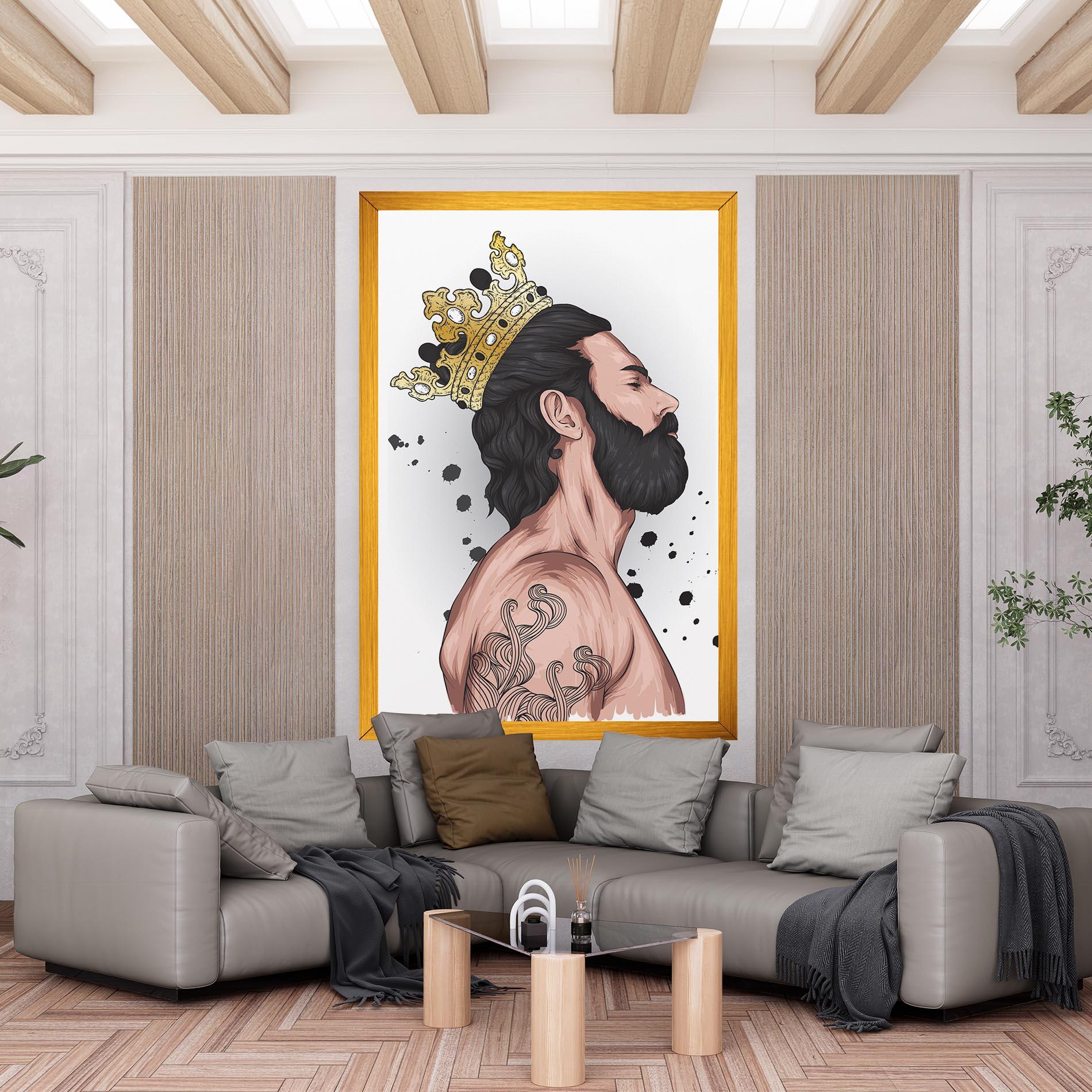 Tablou Canvas Male With Crown mockup 6