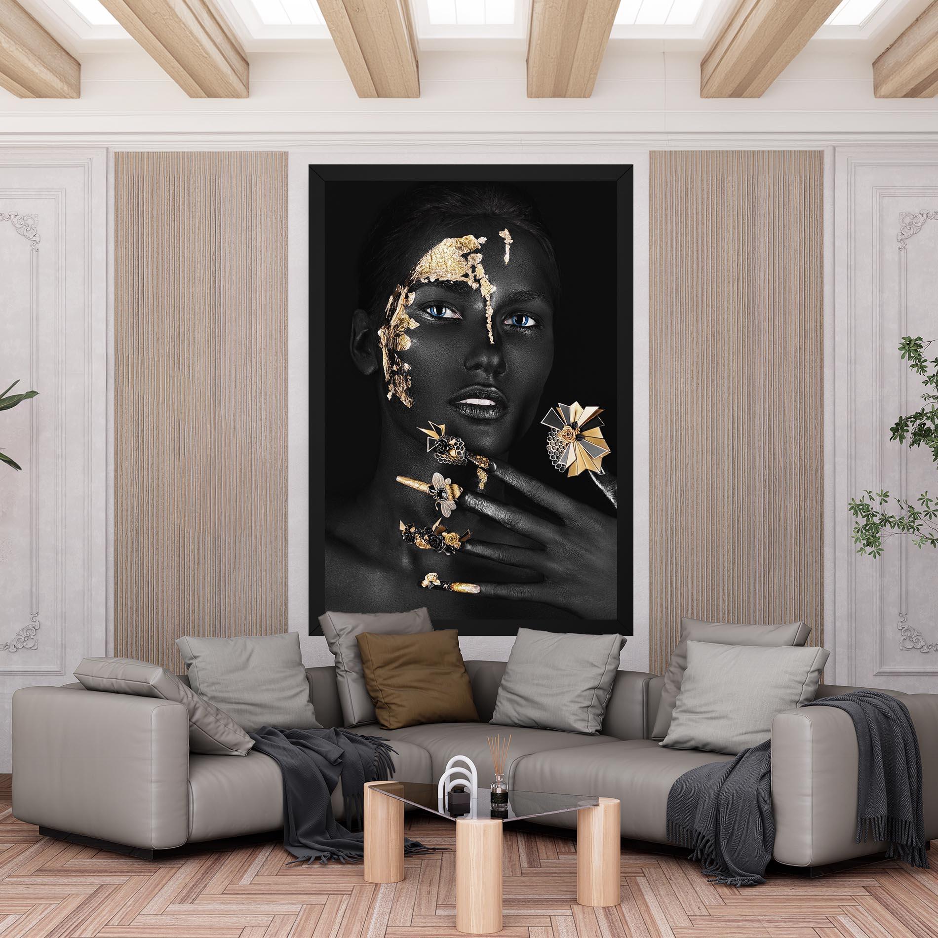 Tablou Canvas Black Art Makeup mockup 6