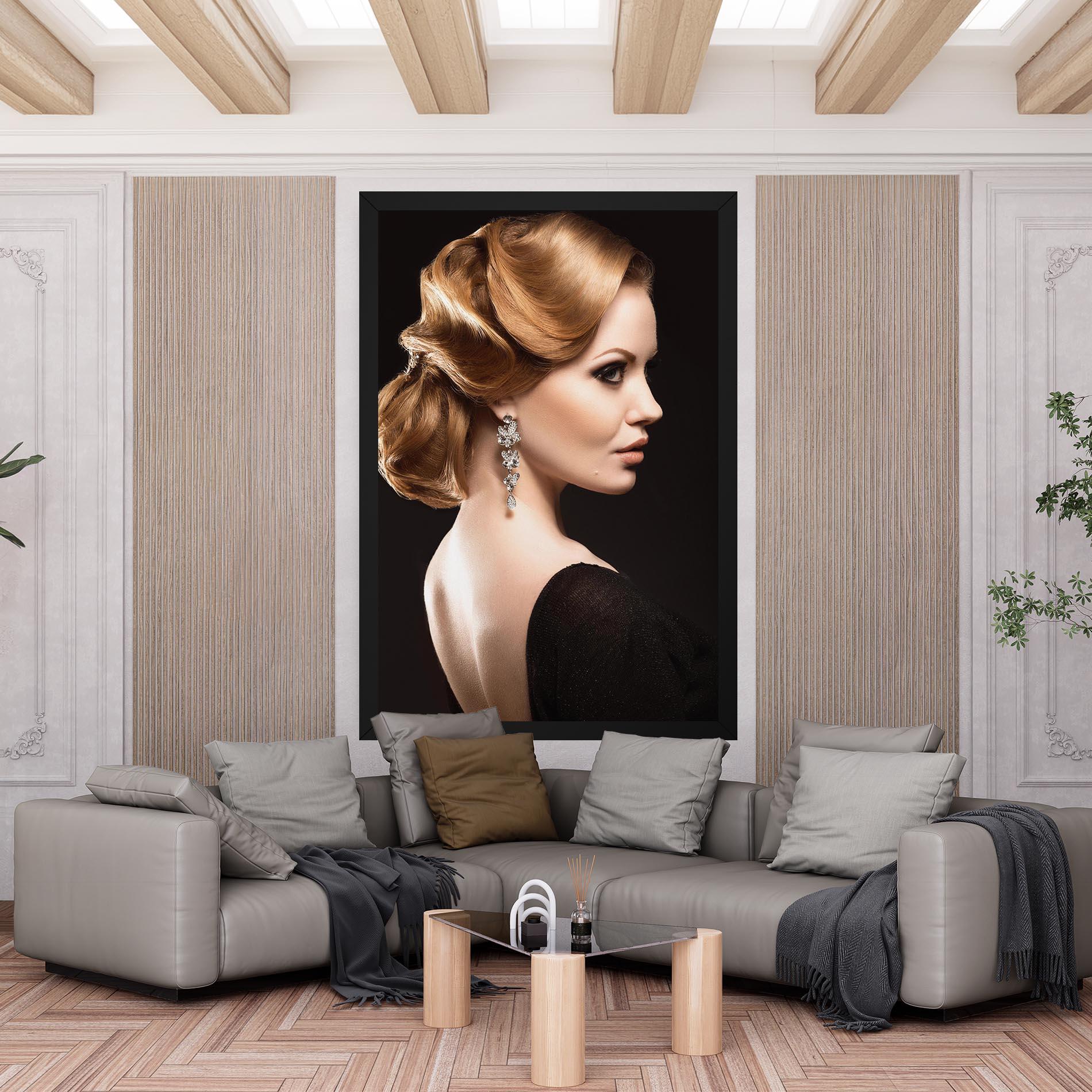 Tablou Canvas Elegant Earrings mockup 6