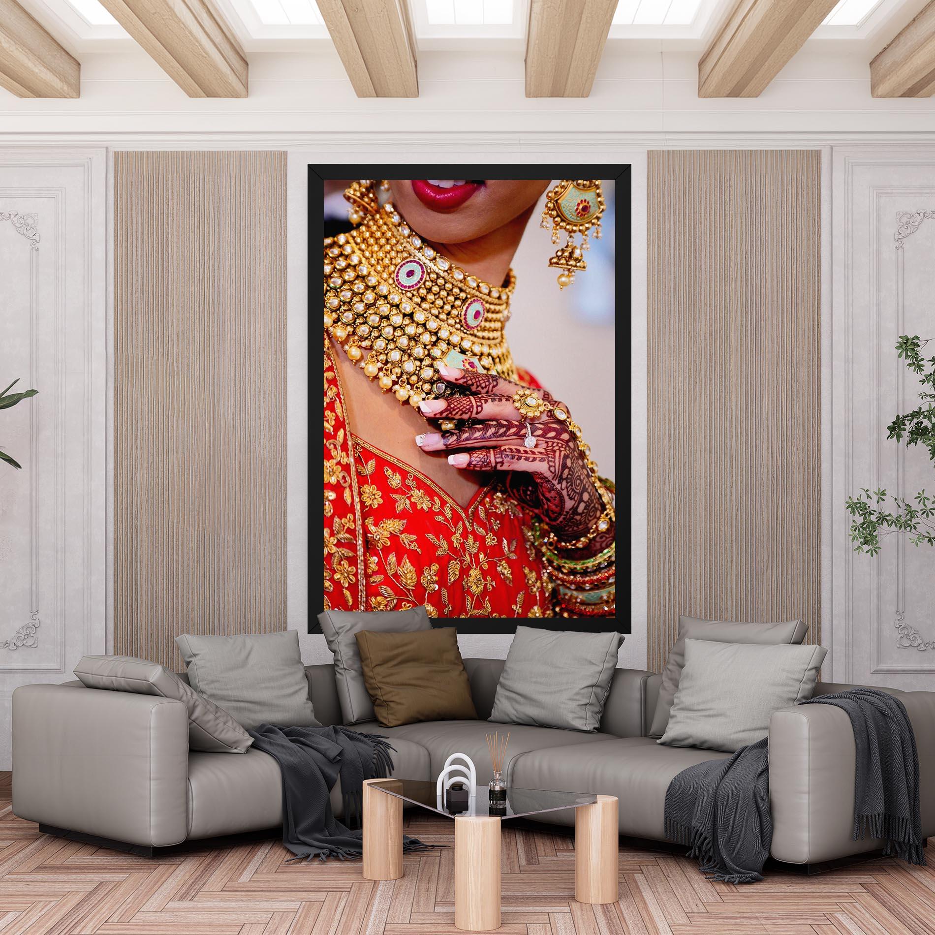 Tablou Canvas Gold Beautiful Jewelry mockup 6