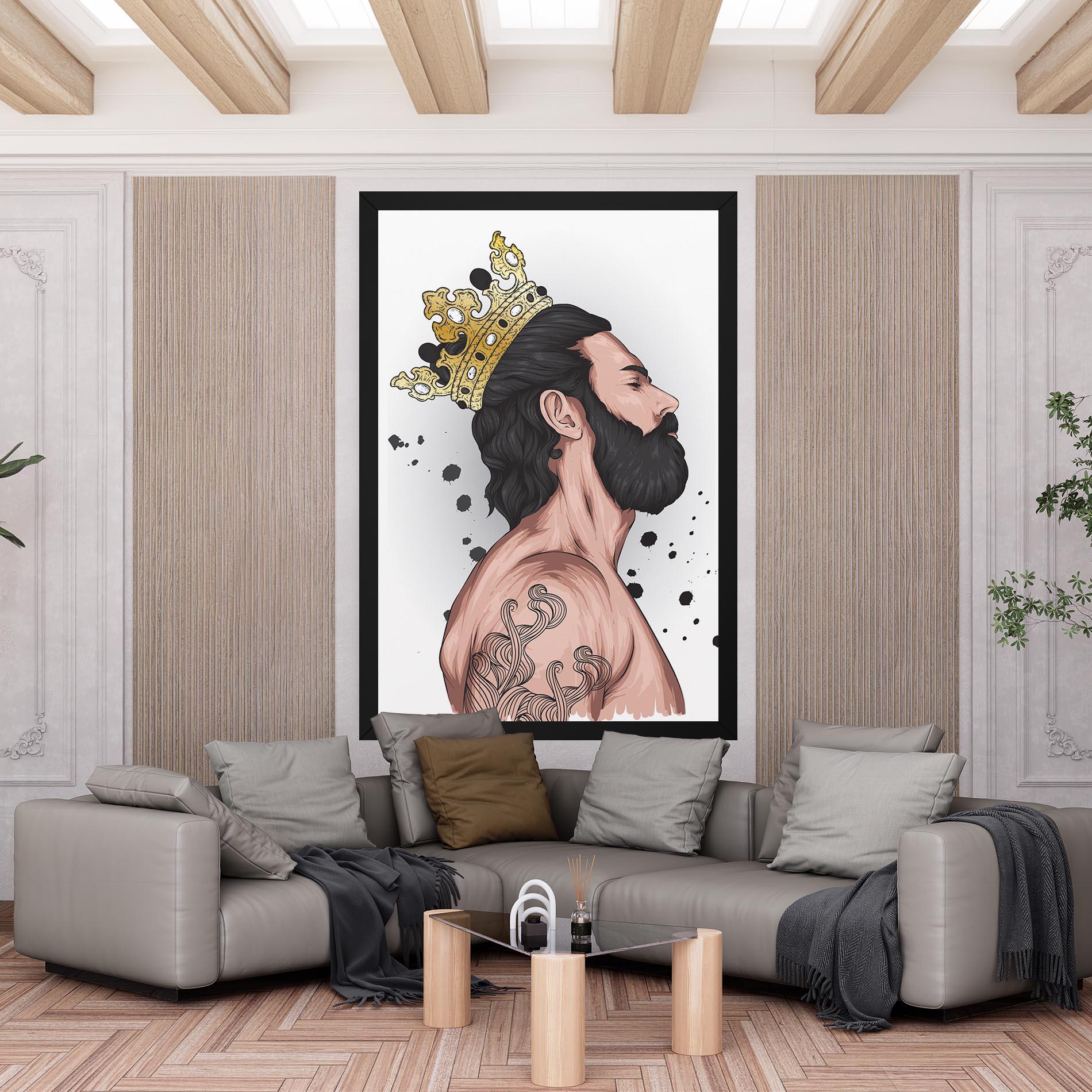 Tablou Canvas Male With Crown mockup 6