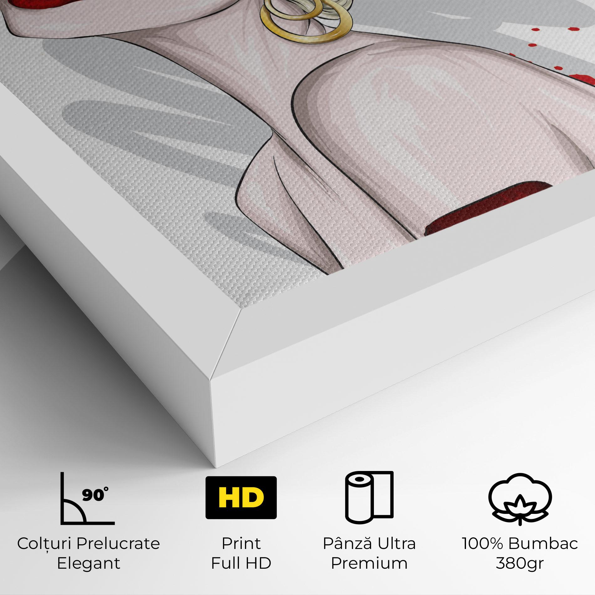 Tablou Canvas Big Red Crown mockup 4