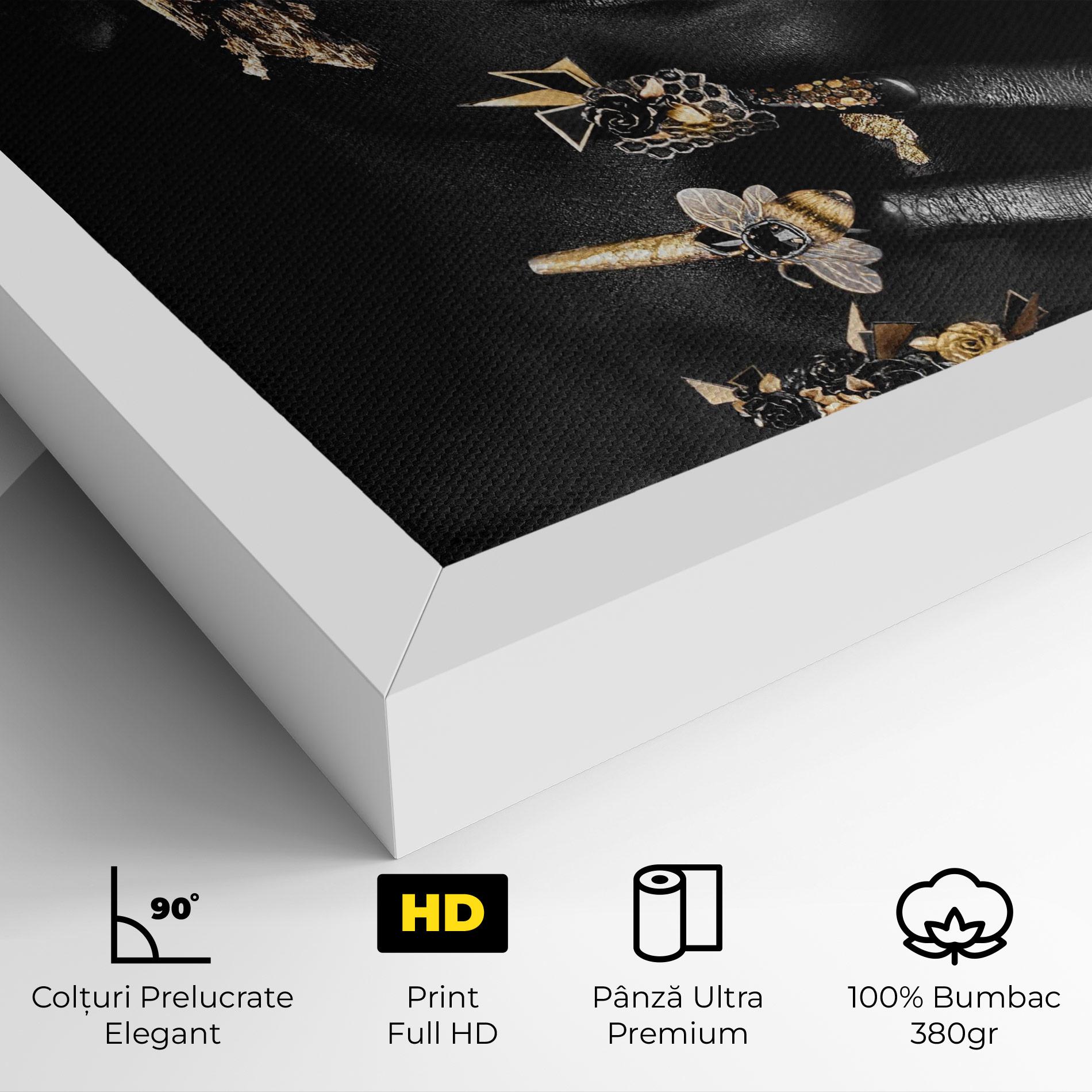 Tablou Canvas Black Art Makeup mockup 4
