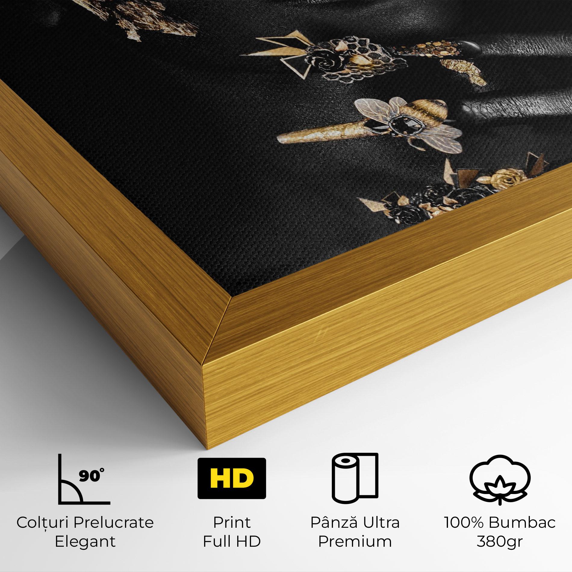 Tablou Canvas Black Art Makeup mockup 4