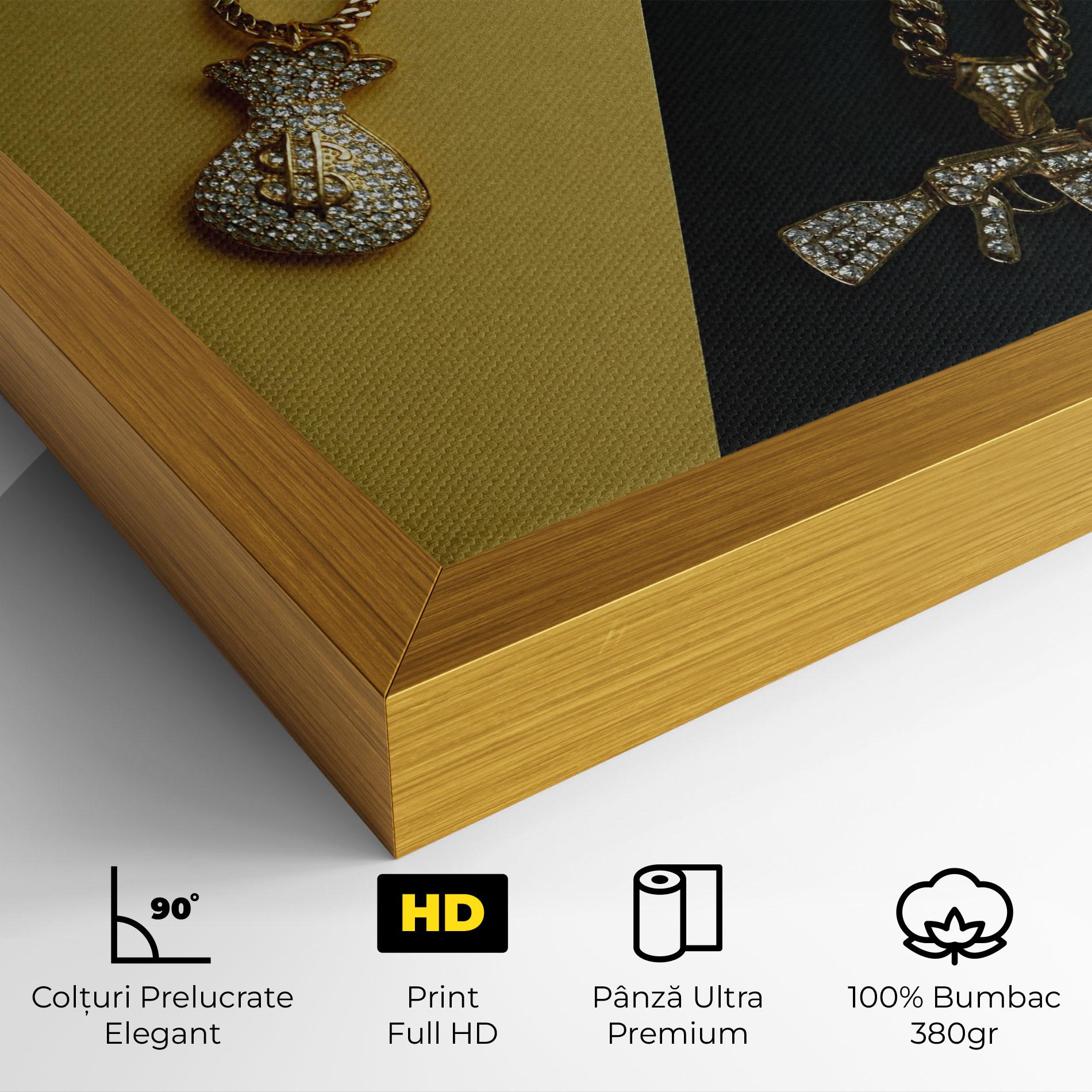 Tablou Canvas Gun Neckace mockup 4
