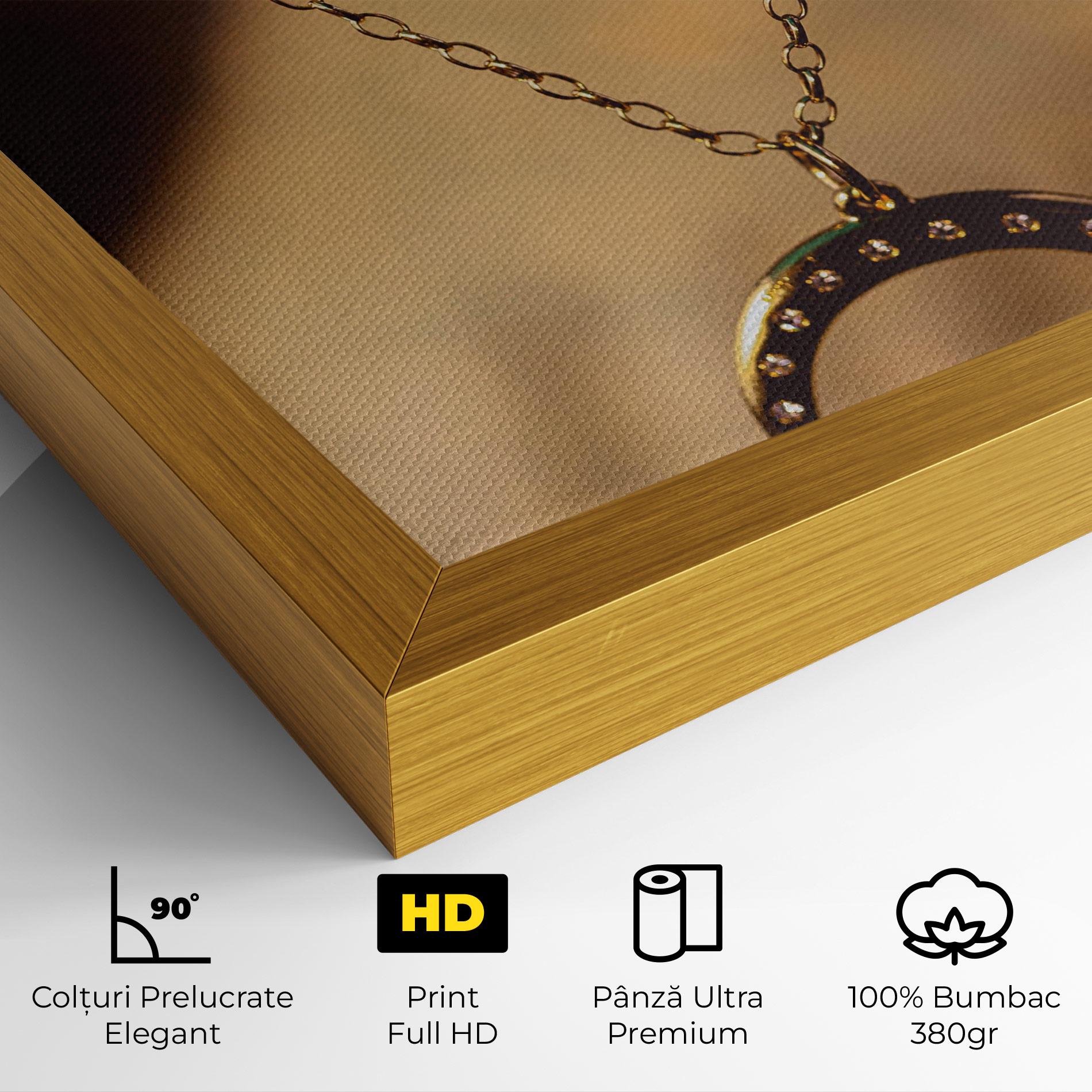 Tablou Canvas Moon Blue Necklace mockup 4