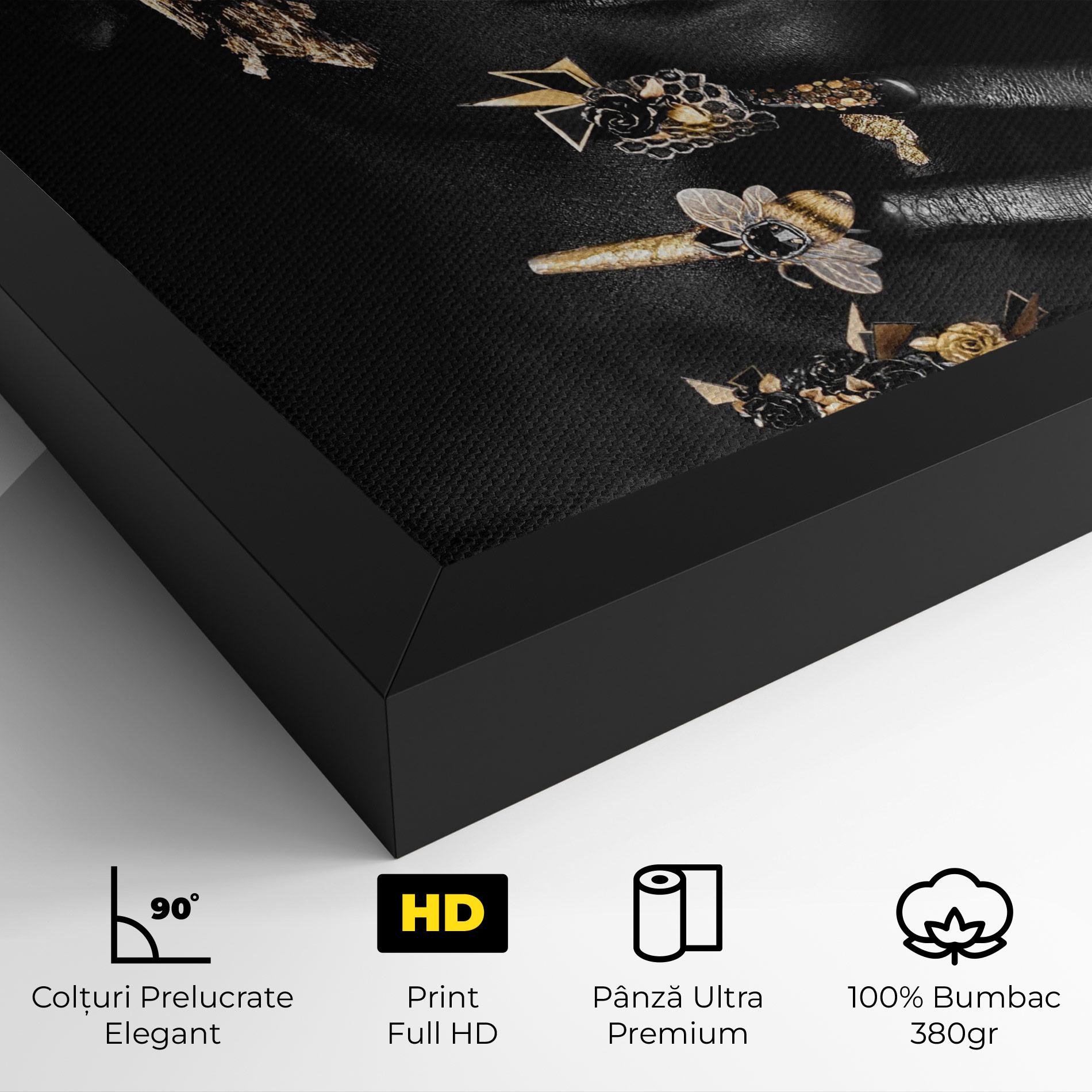 Tablou Canvas Black Art Makeup mockup 4