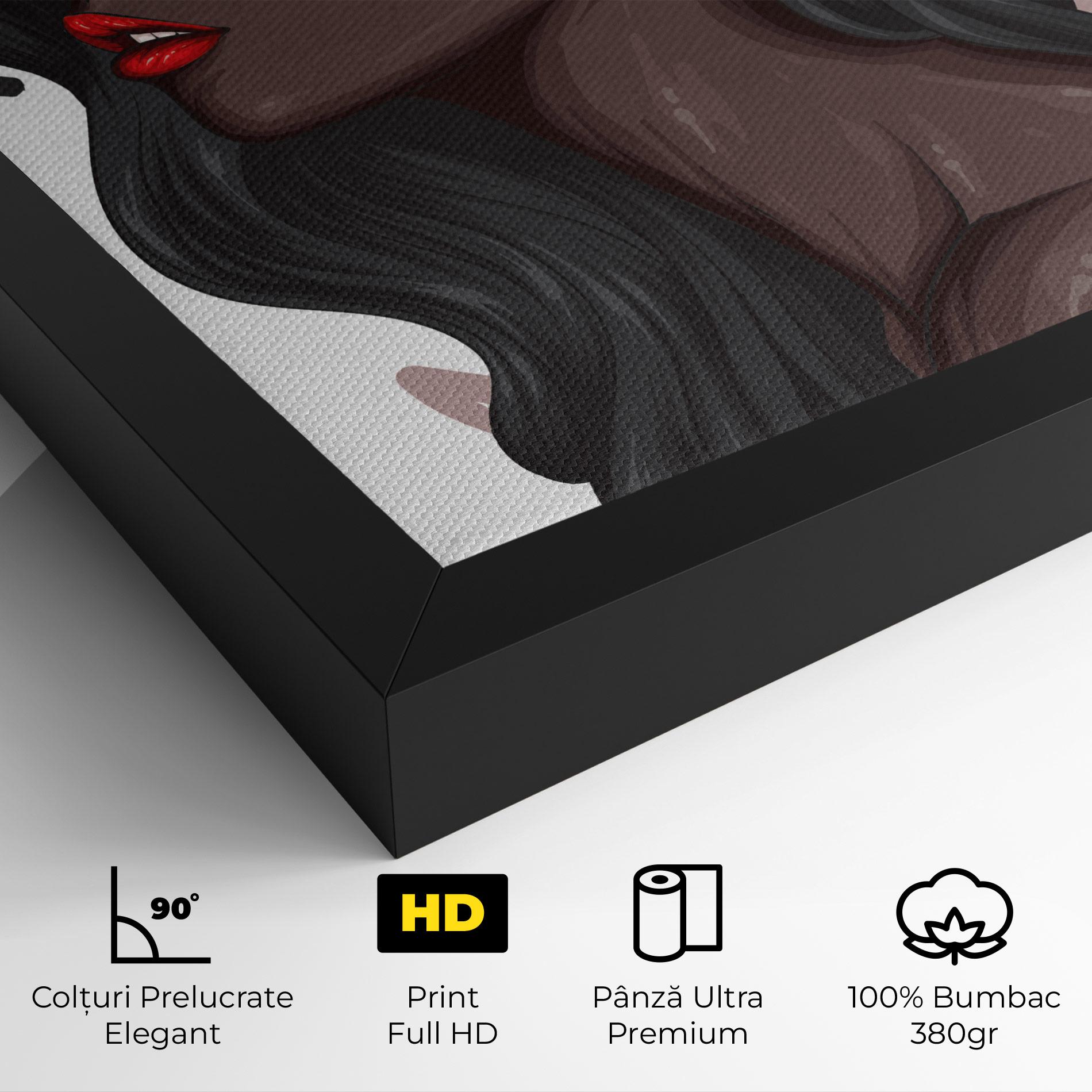 Tablou Canvas Black Woman With Crown mockup 4