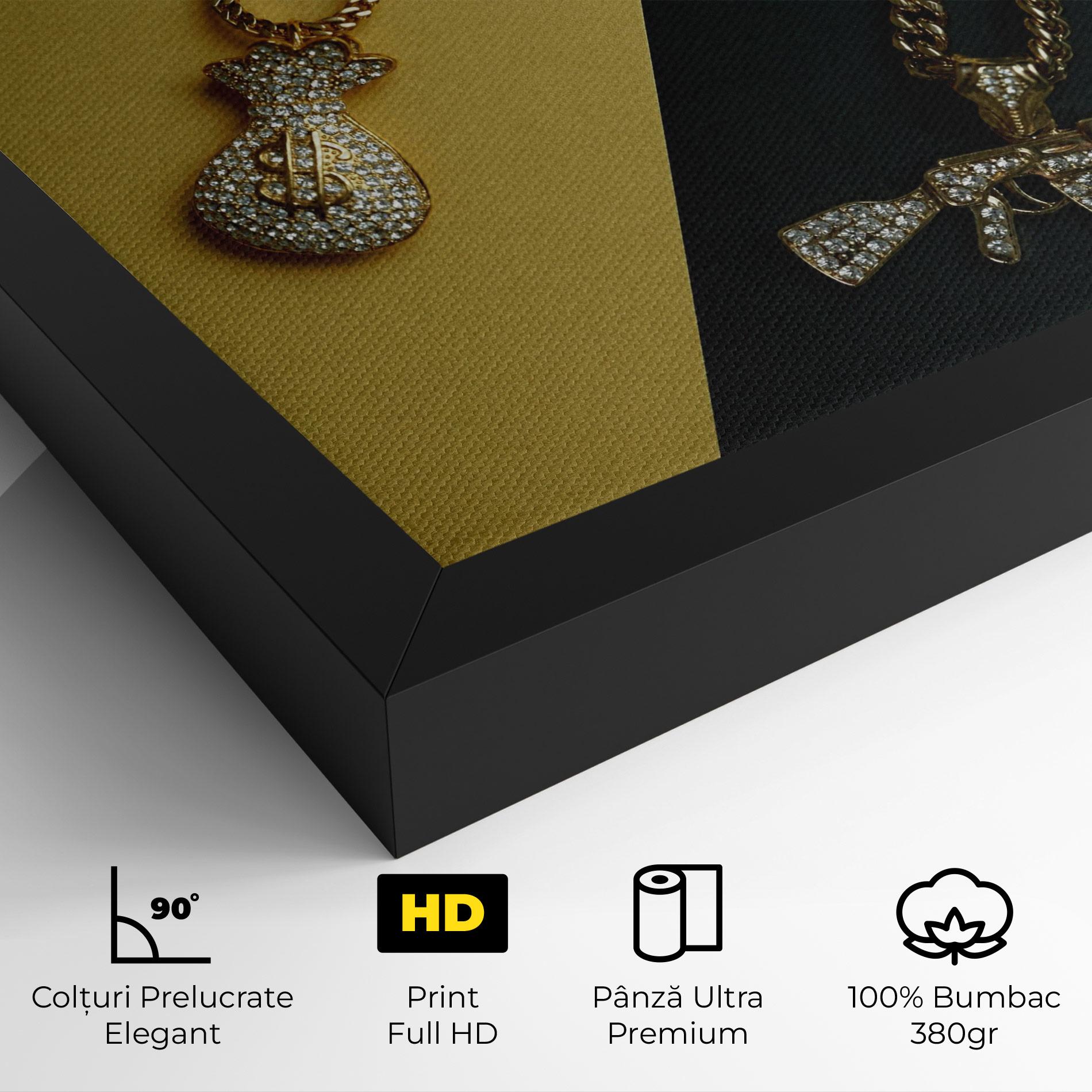 Tablou Canvas Gun Neckace mockup 4