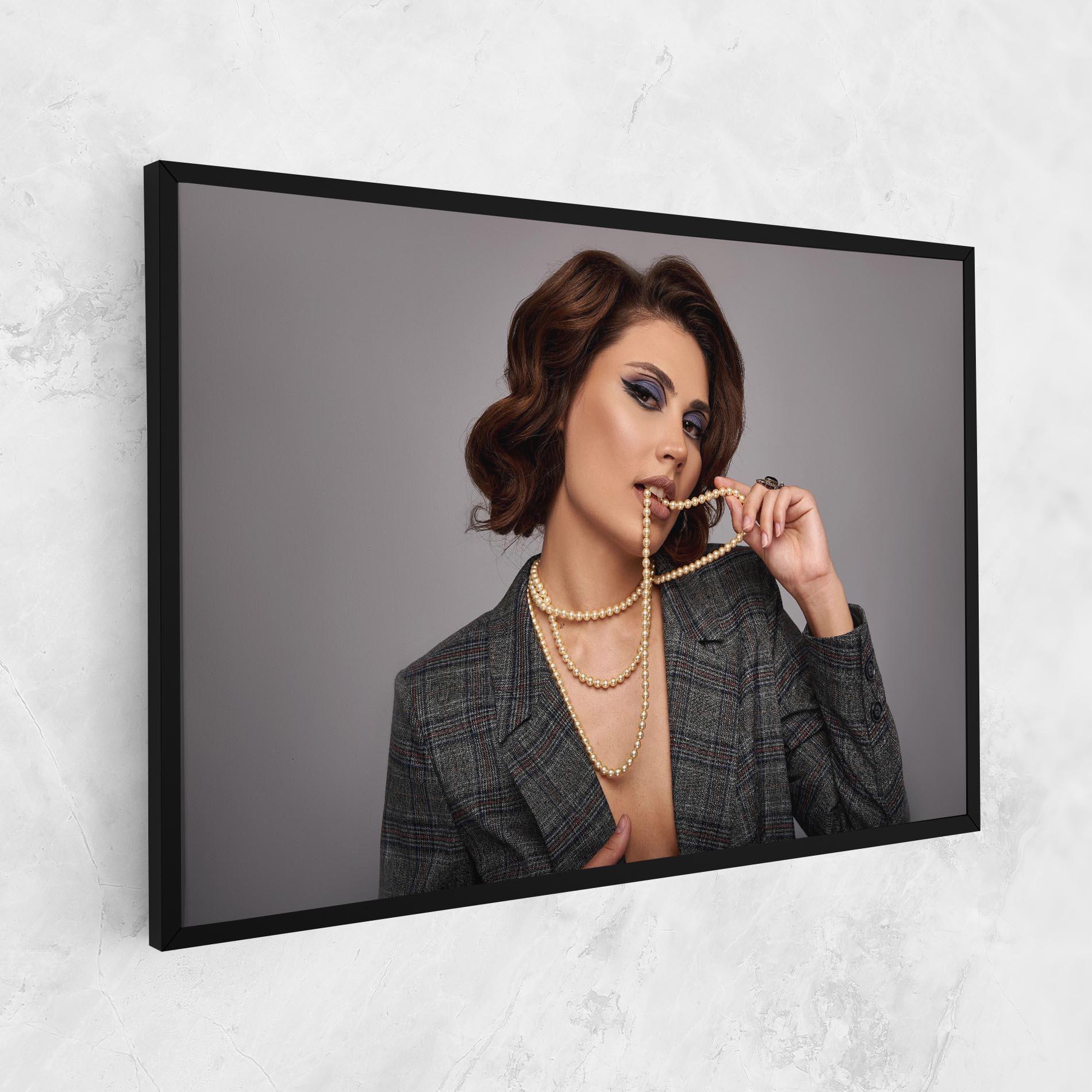 Tablou Canvas Gold Pearls mockup 1