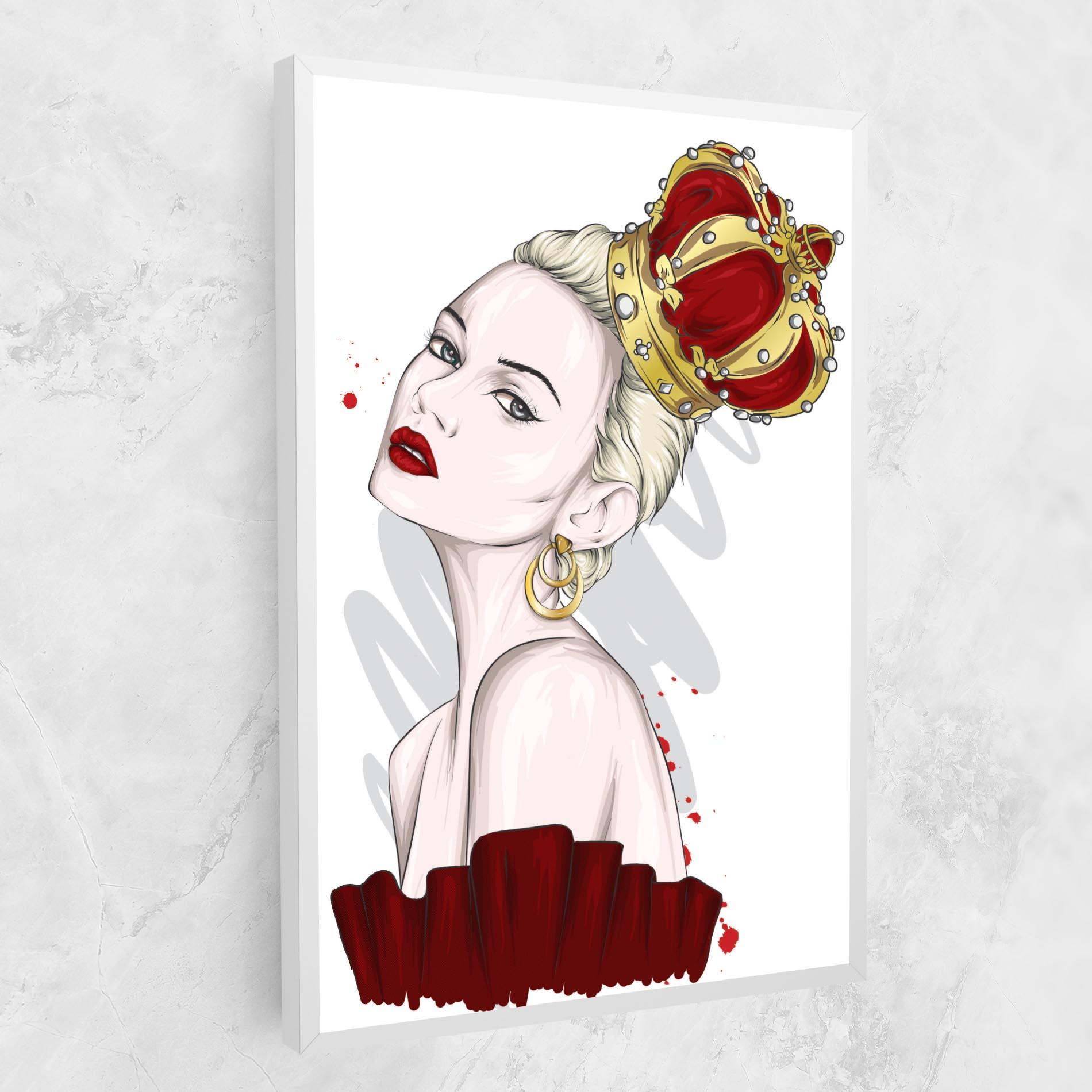 Tablou Canvas Big Red Crown mockup 1