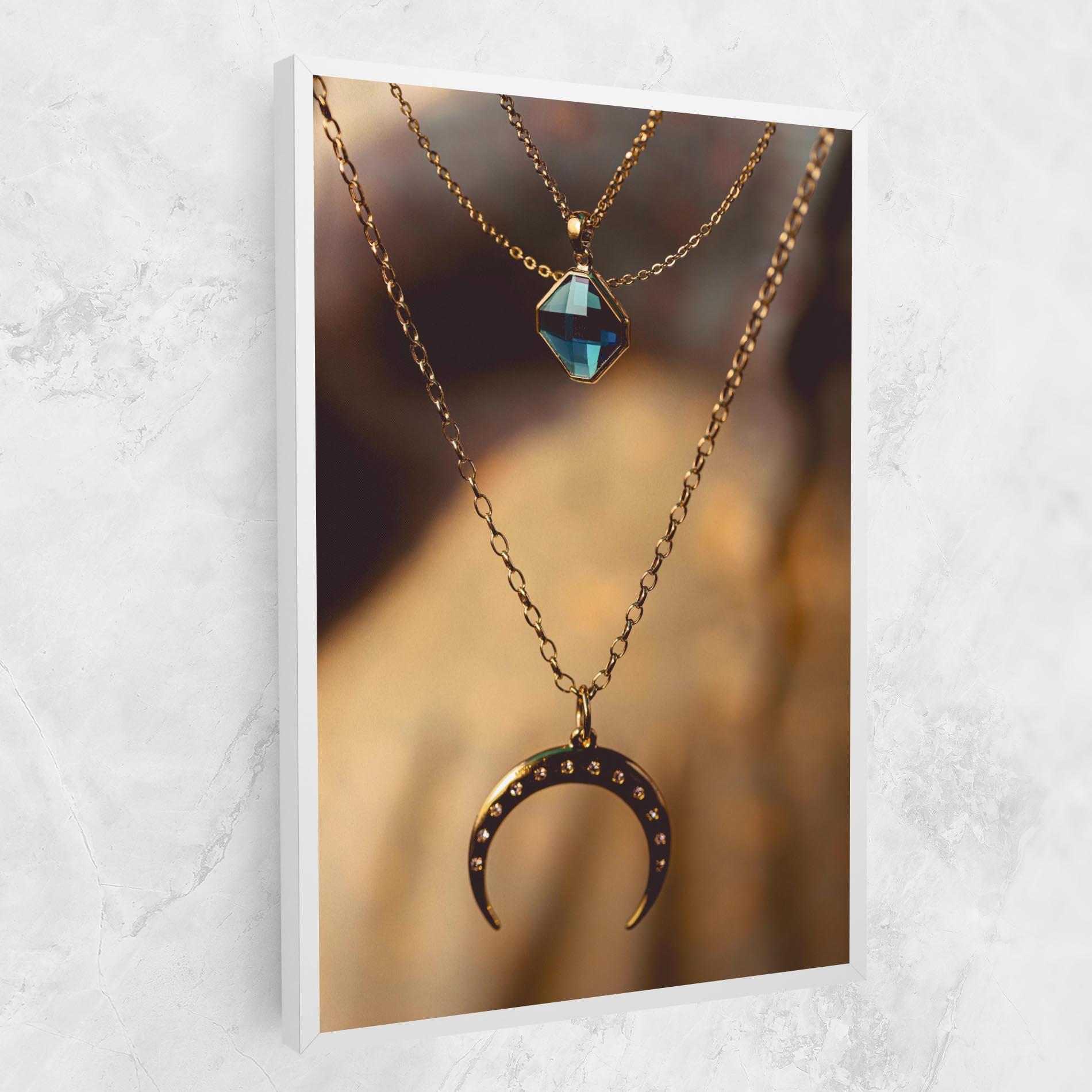 Tablou Canvas Moon Blue Necklace mockup 1