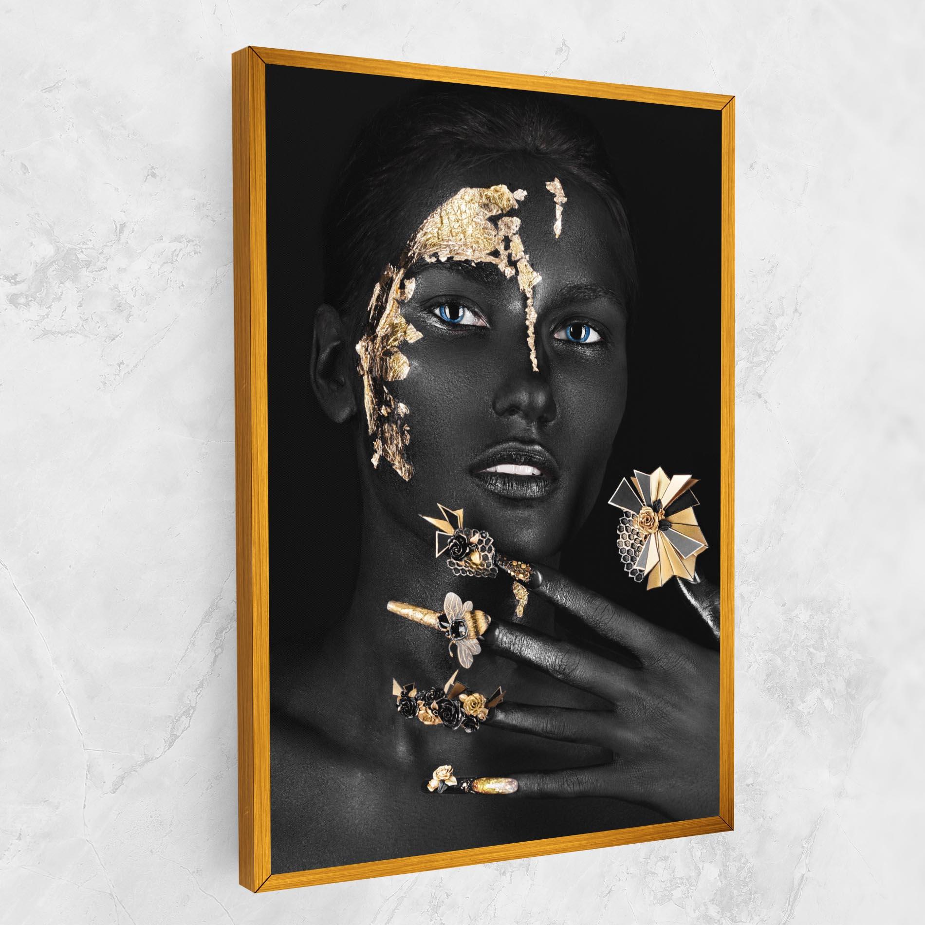 Tablou Canvas Black Art Makeup mockup 1