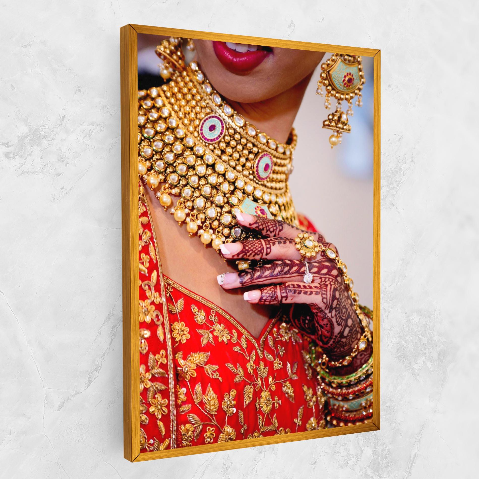 Tablou Canvas Gold Beautiful Jewelry mockup 1