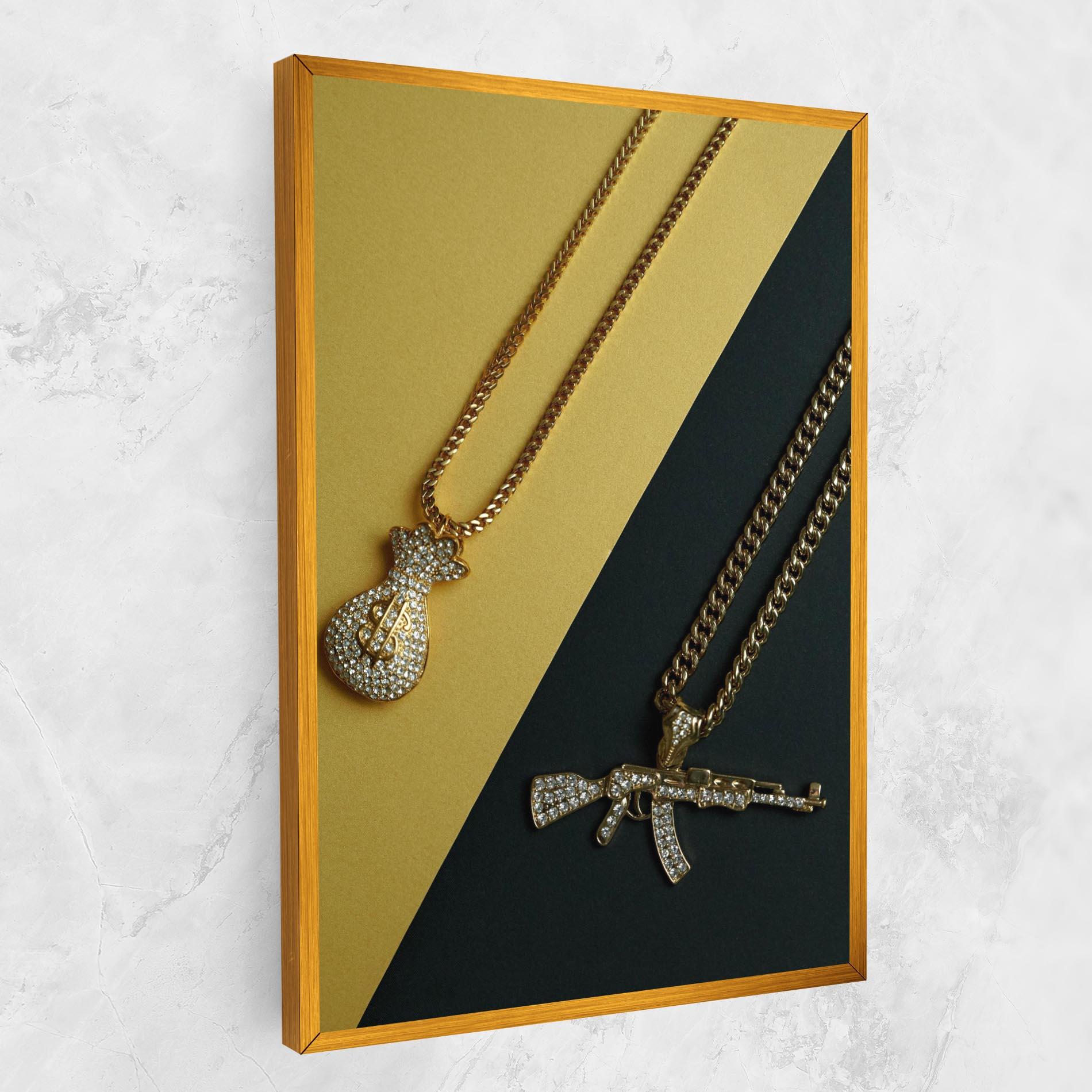 Tablou Canvas Gun Neckace mockup 1