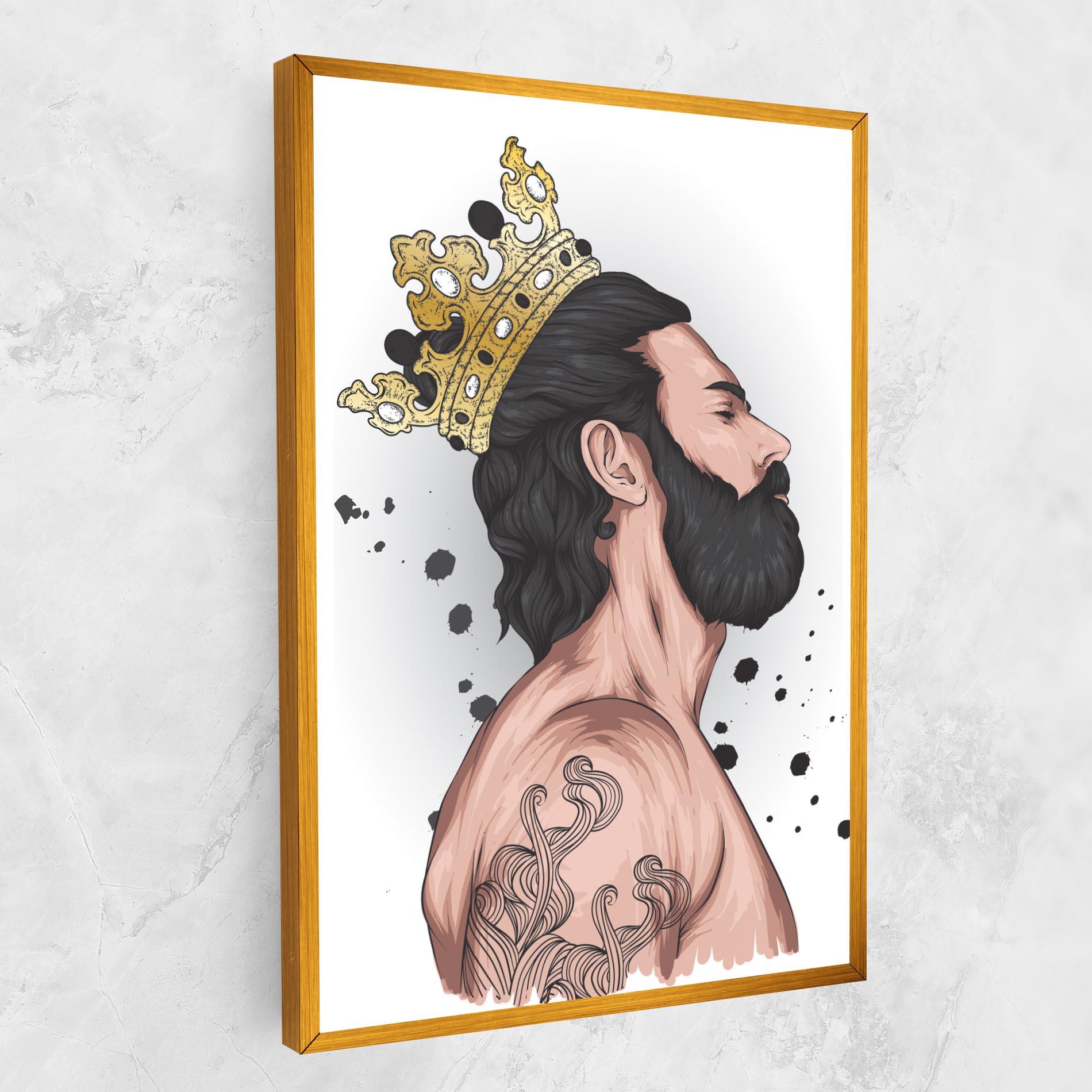 Tablou Canvas Male With Crown mockup 1